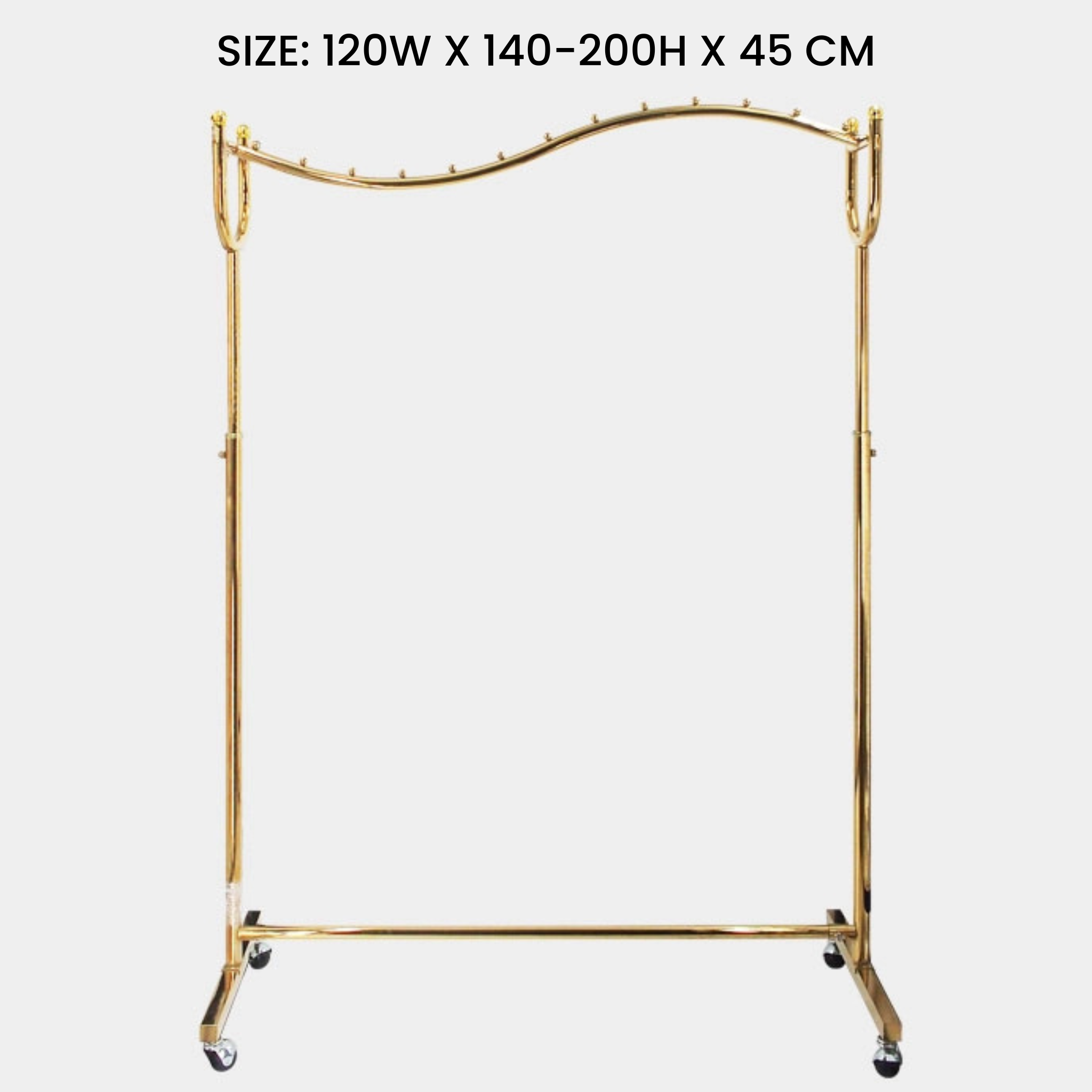 Heavy Duty Garment Display Racks for Shops & Boutique - Chrome Plated Clothes Hanging Rack