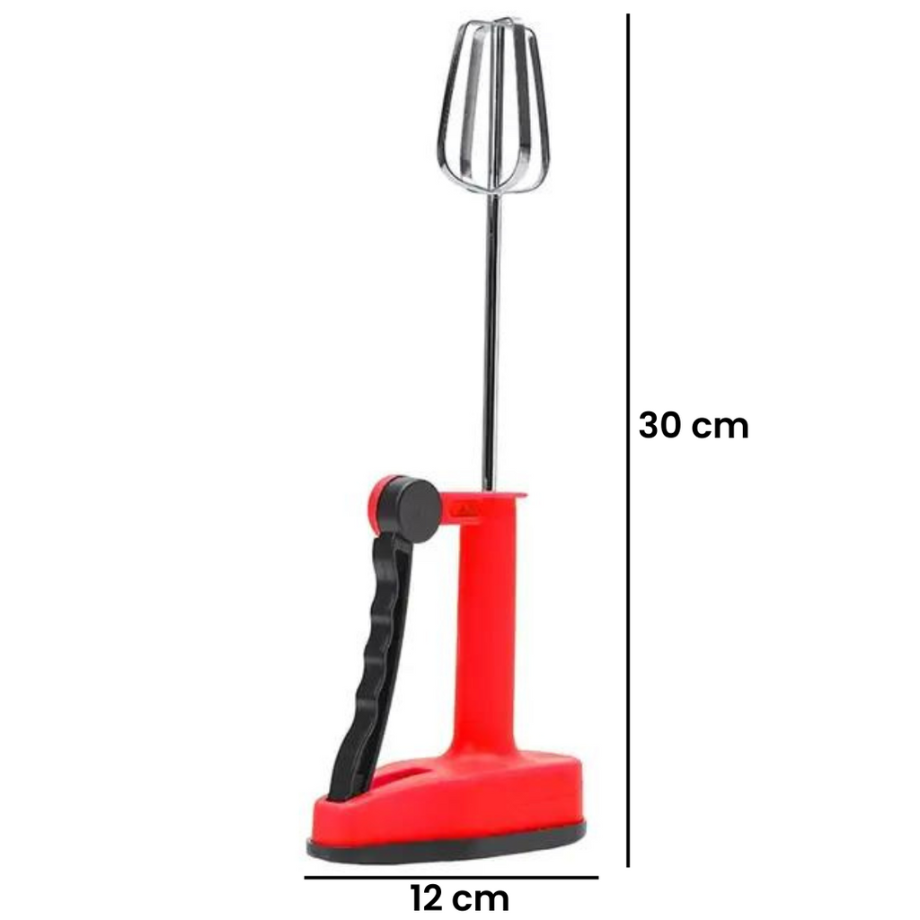 Handheld Semi Automatic Egg Beater Whisk
