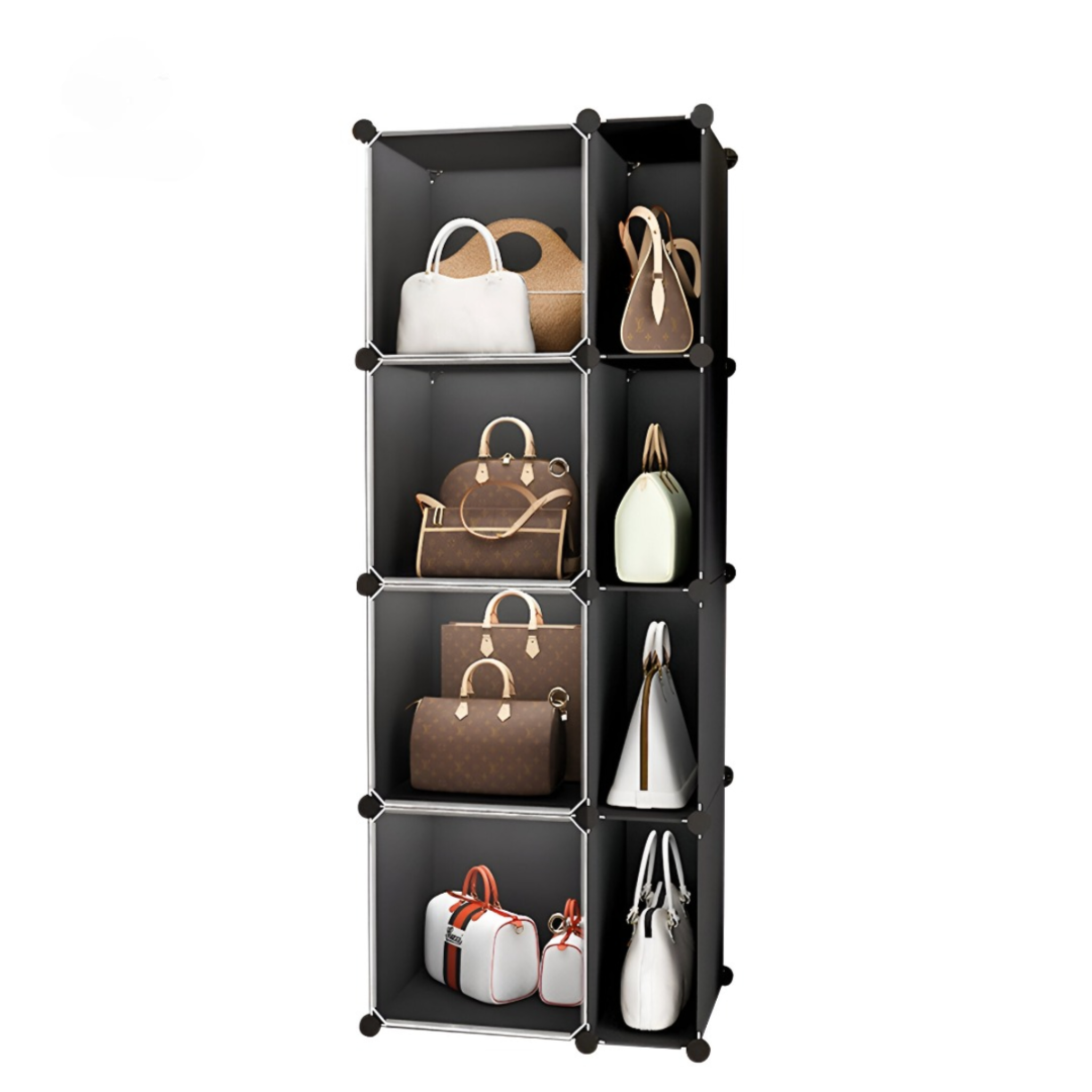 DIY Handbag Storage Cabinet, Multi-purpose Handbags Organizer Shelf
