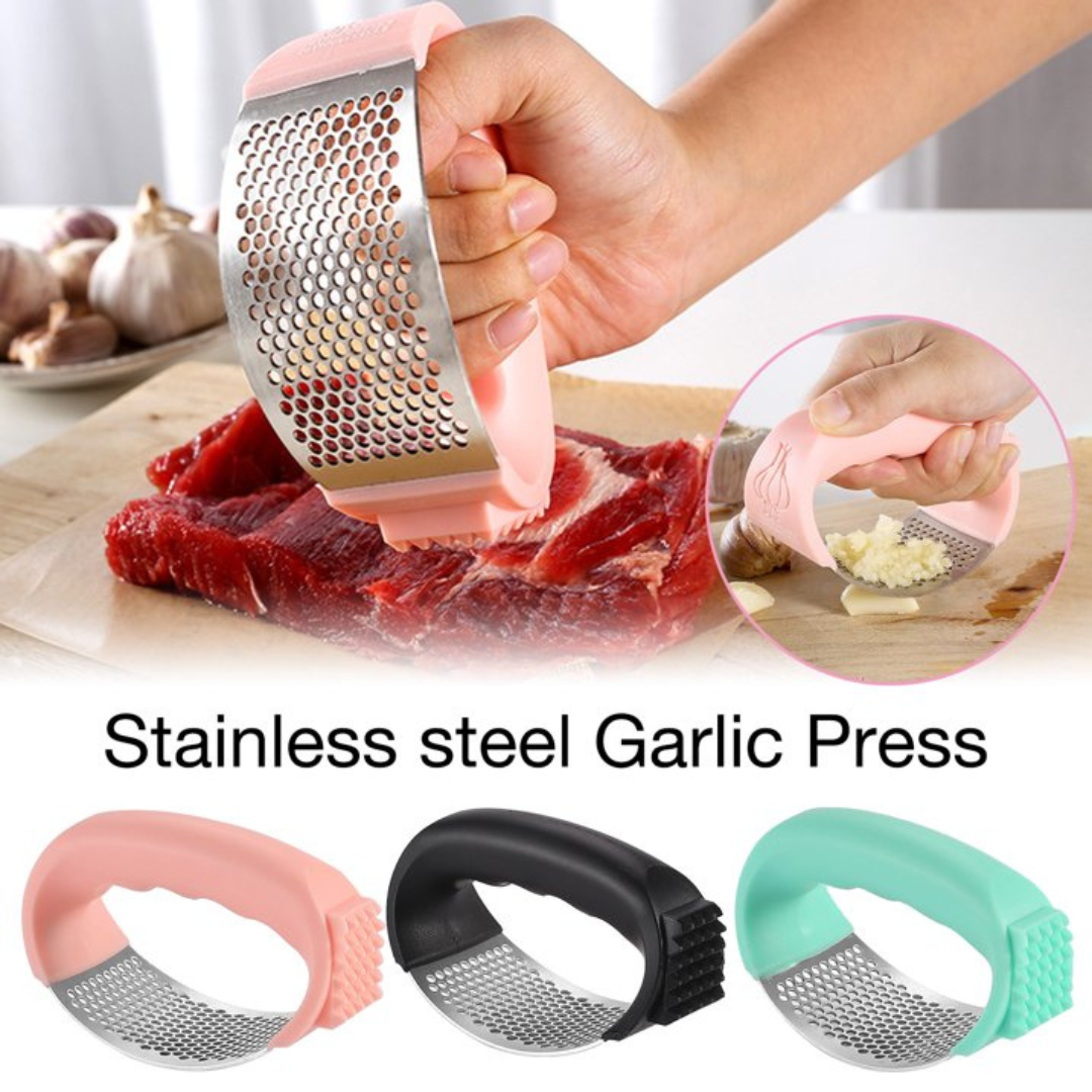 Handheld Easy Garlic Press with Comfortable Grip