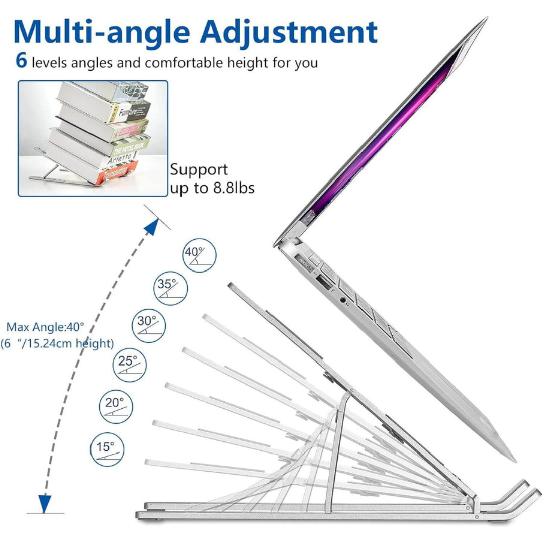Foldable Ergonomic Aluminium Alloy Laptop Stand