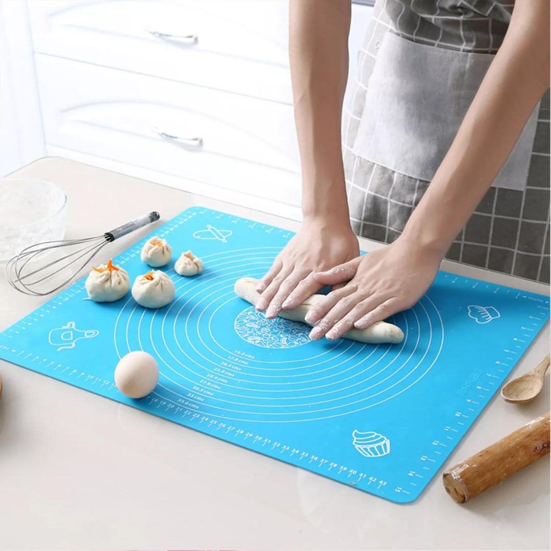 Non-stick Silicone Dough Mat, Kneading Rolling Baking Mat [45x60cm]