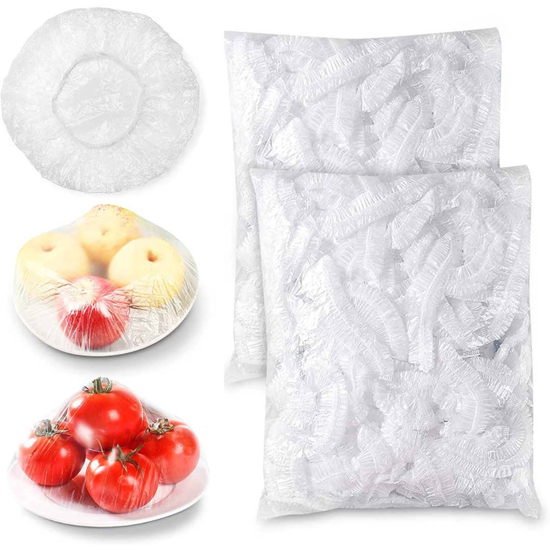 100 Pcs Packet Disposable Plastic Food Wrap Covers