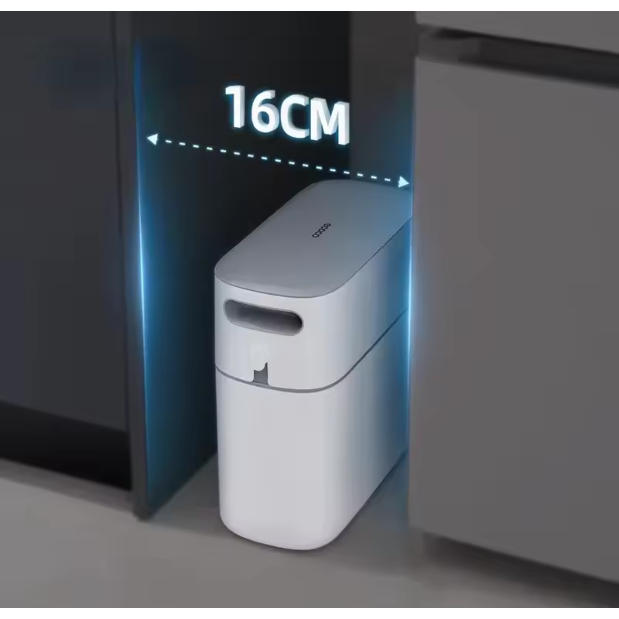 Ecoco Narrow Space Press-type Trash Can, Household Garbage Waste Bin