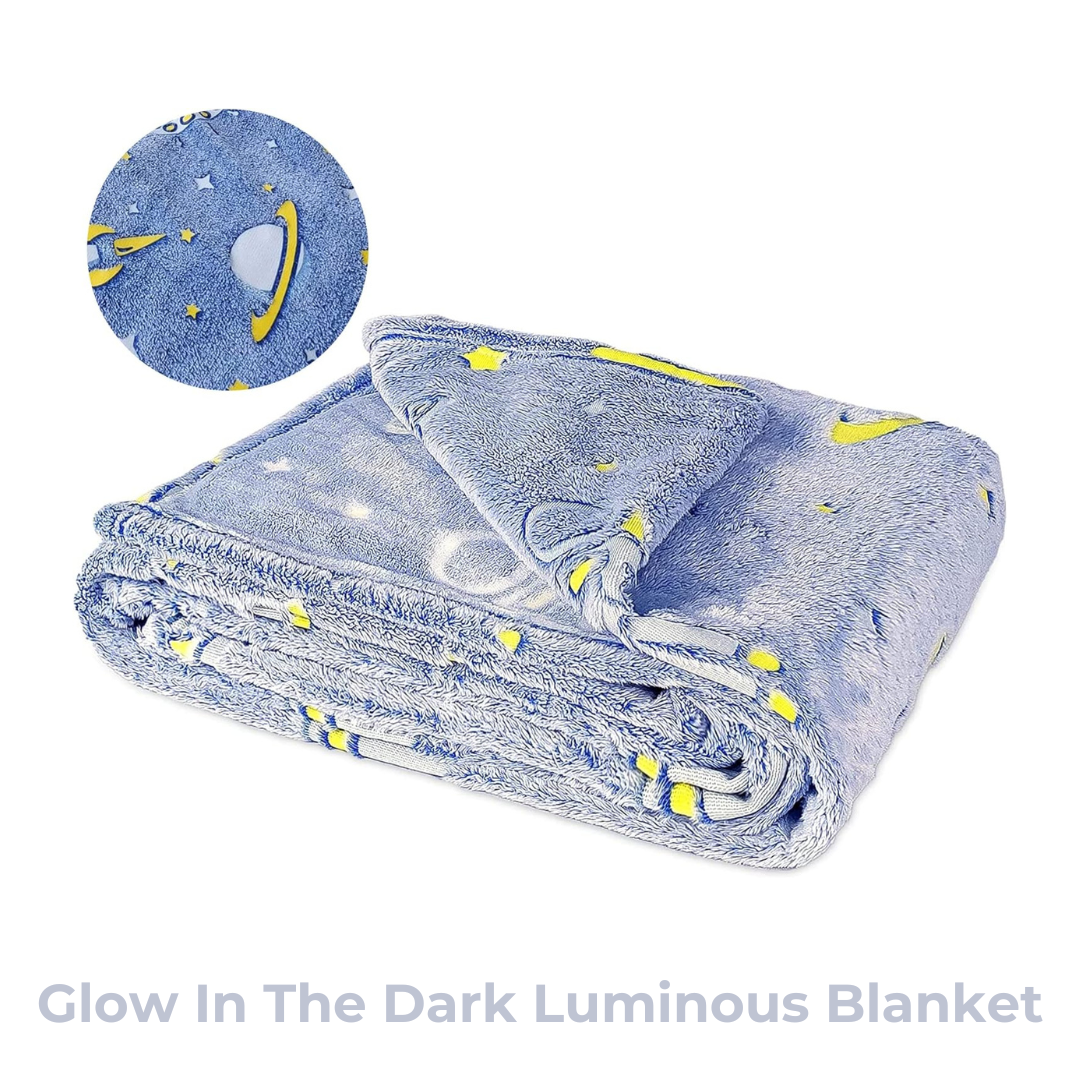 Glow In The Dark Luminous Blanket (Gift for Kids) , 120 x 150 CM