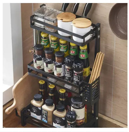 3 Tier Stainless Steel Kitchen Countertop Spice Rack