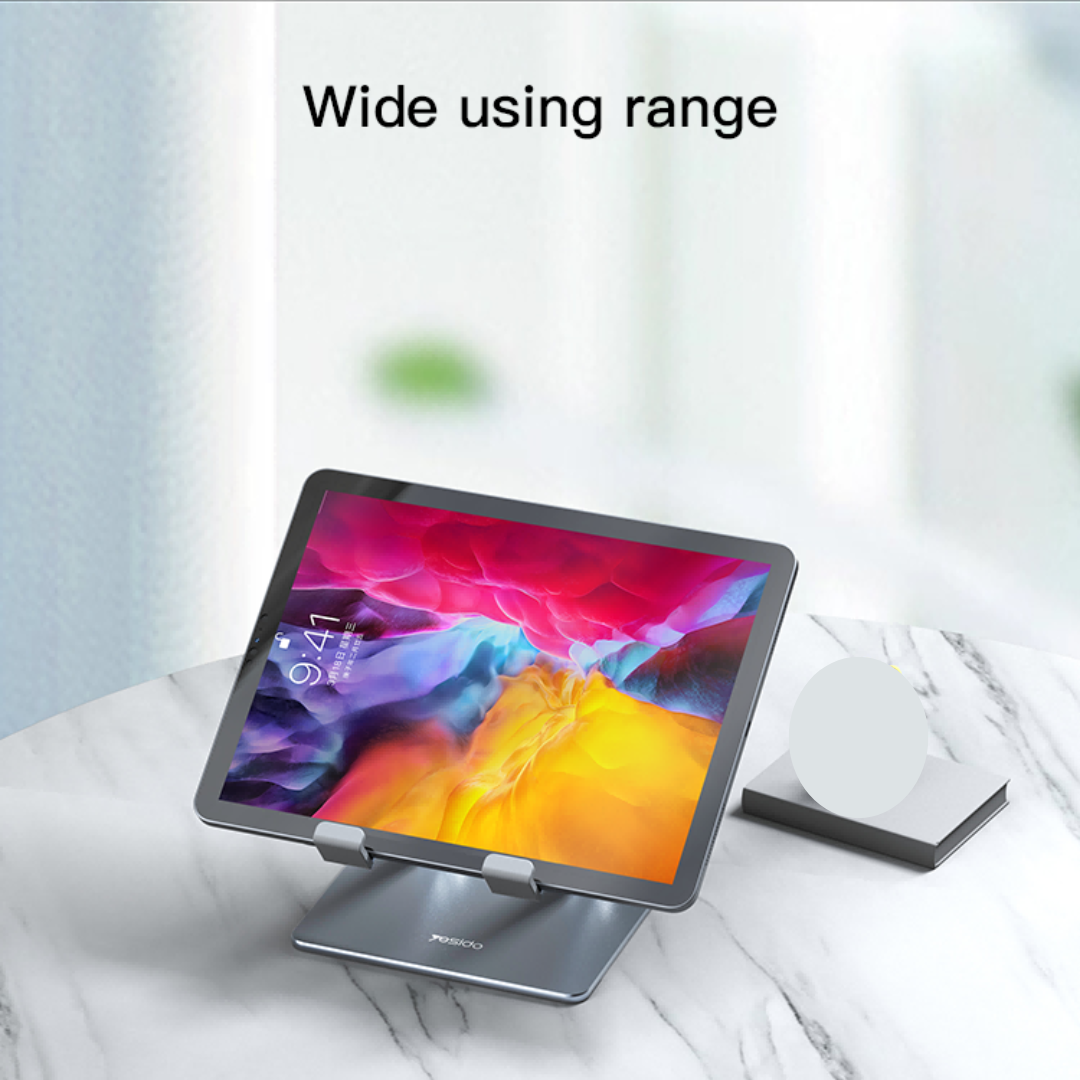 Adjustable Height Foldable Aluminium Alloy Tablet Holder Stand - Yesido C185