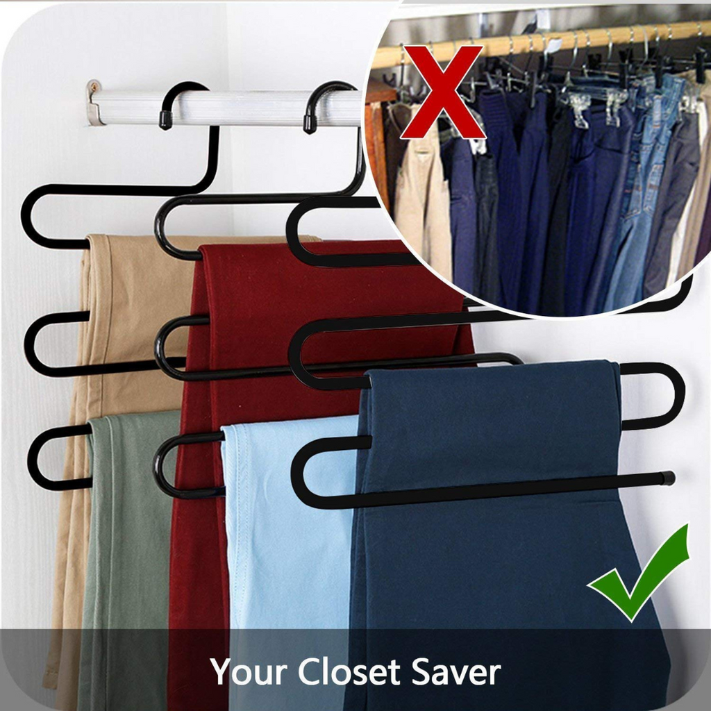 Multi-functional Space Saving Pants Hanger Rack