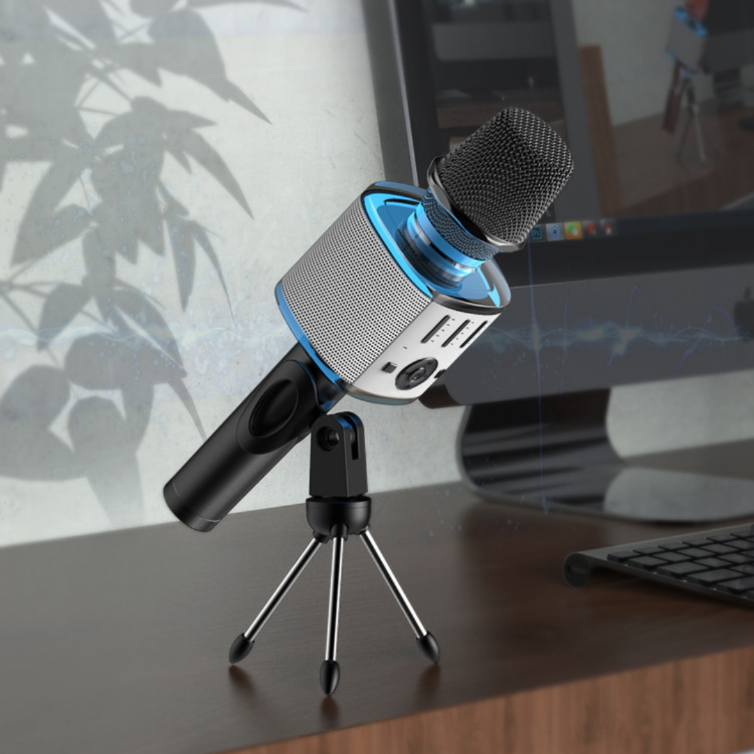 Yesido Wireless Bluetooth Karaoke Microphone with Speaker
