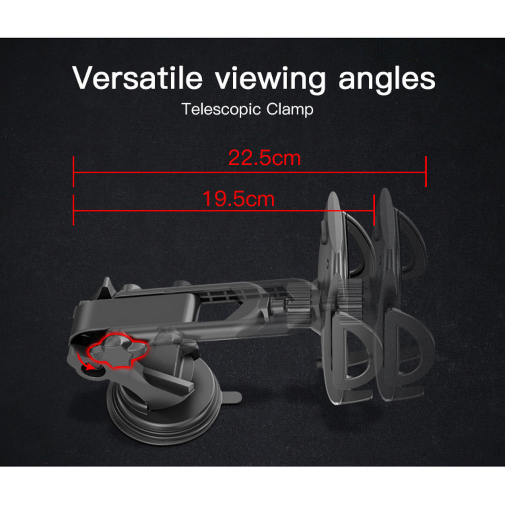 Yesido C111 Stretchable Long Arm Car Mobile Phone Holder with Button