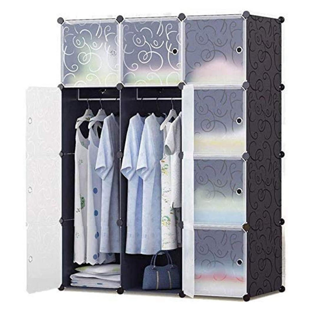 12 Cube DIY Wardrobe Storage Organizer Cabinet
