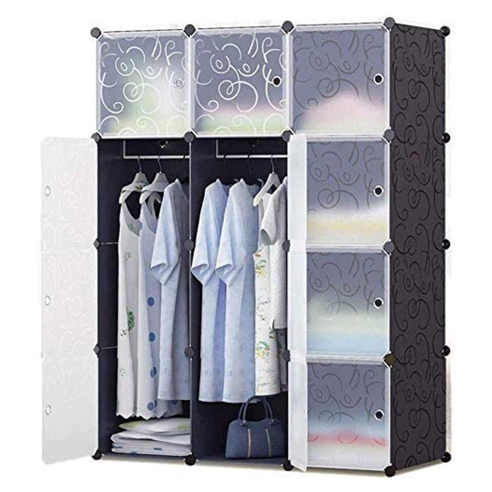 12 Cube DIY Wardrobe Storage Organizer Cabinet