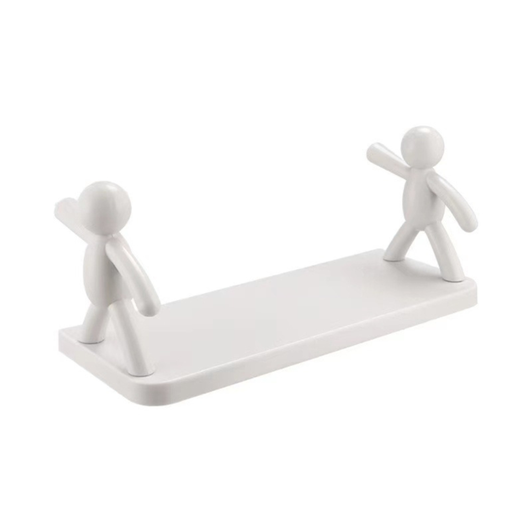 Wall Mounted Punch-free Organizer Rack for Kitchen & Bathroom