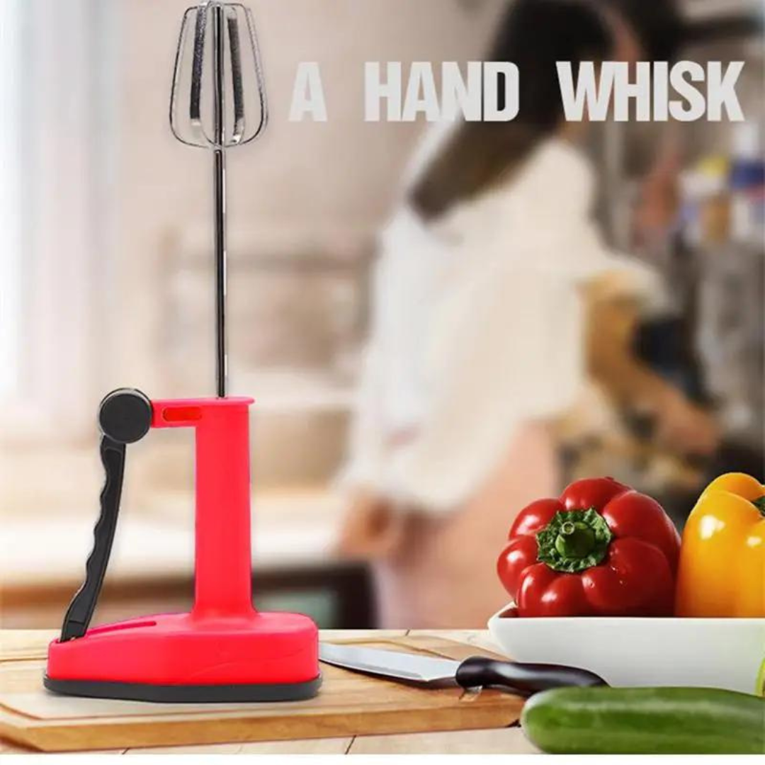 Handheld Semi Automatic Egg Beater Whisk