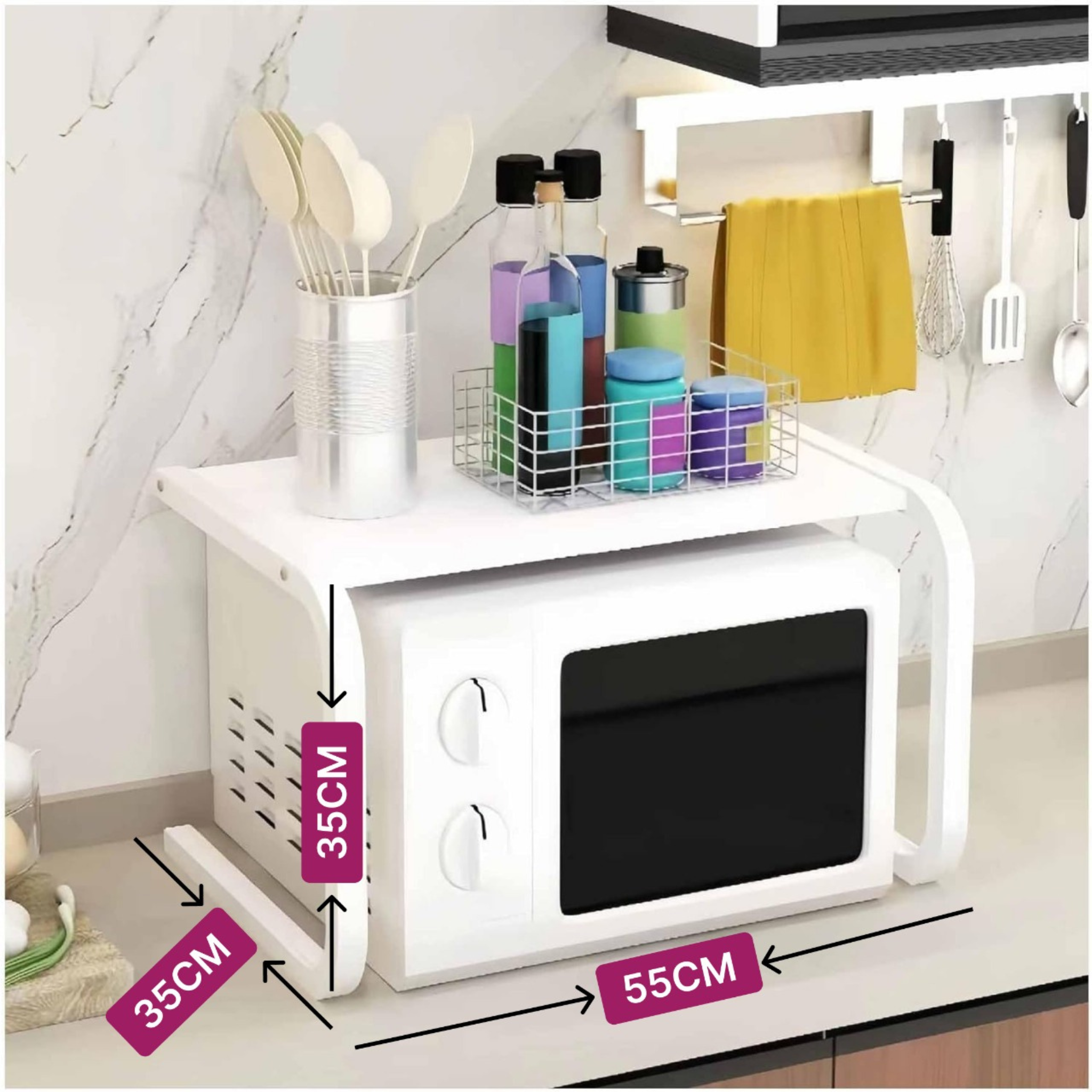 C Shaped Microwave Oven Rack