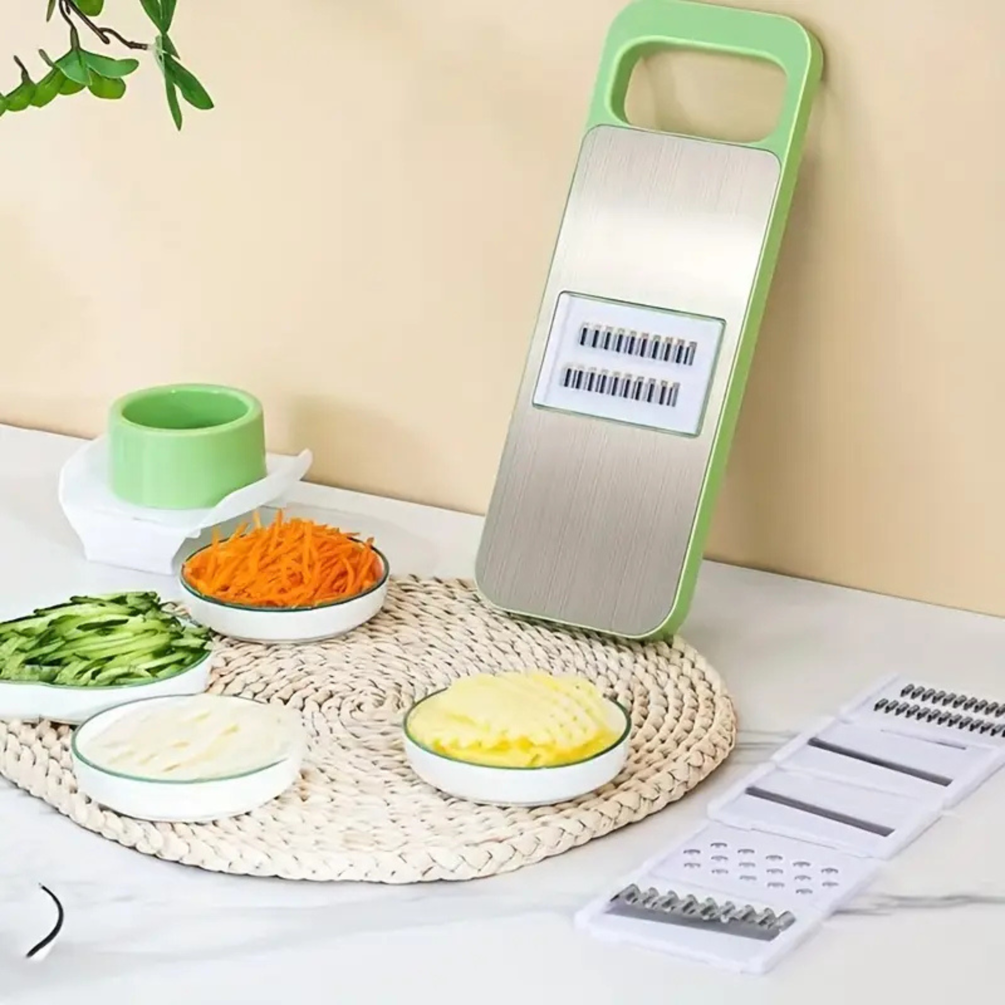 7 IN 1 Multi-functional Safety Vegetable Grater for Kitchen (Slicer, Cutter, Chopper, Dicer)
