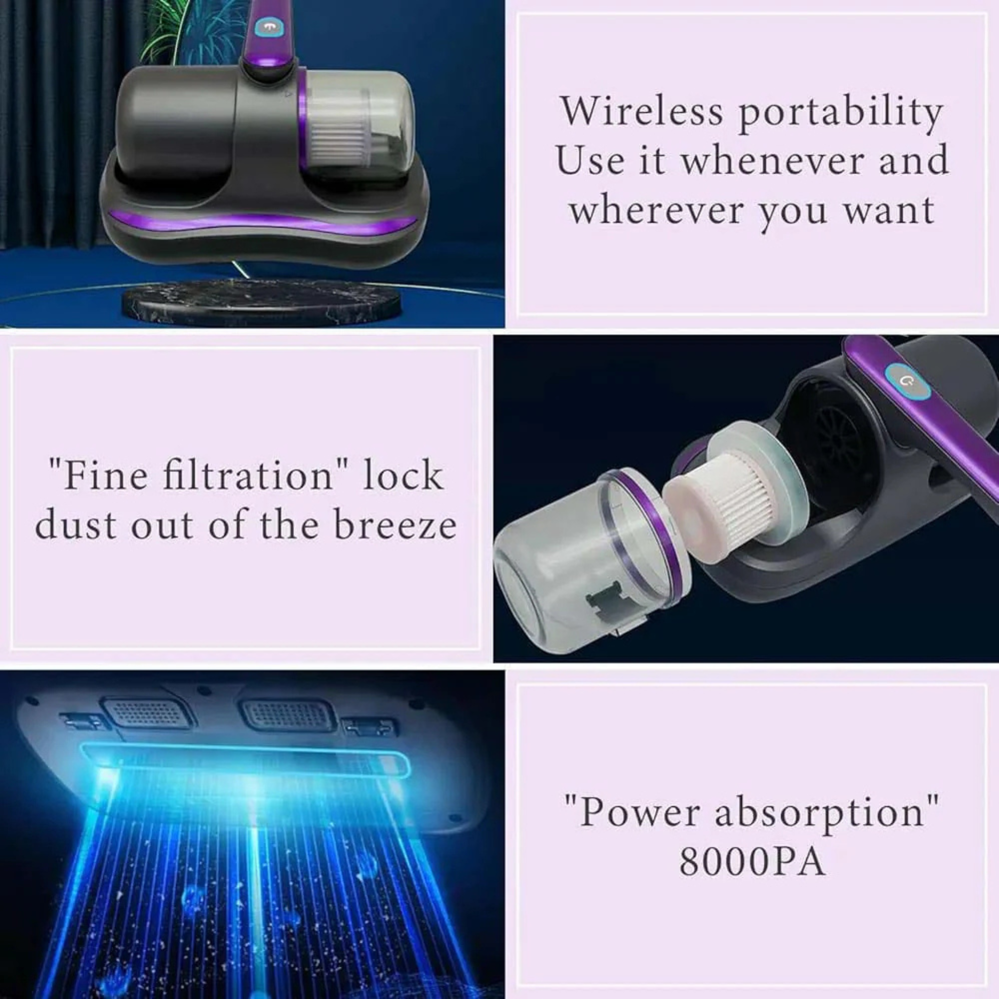 ADMOS Acarid Remover / Dust Mite Vacuum Cleaner / UV Sterilization