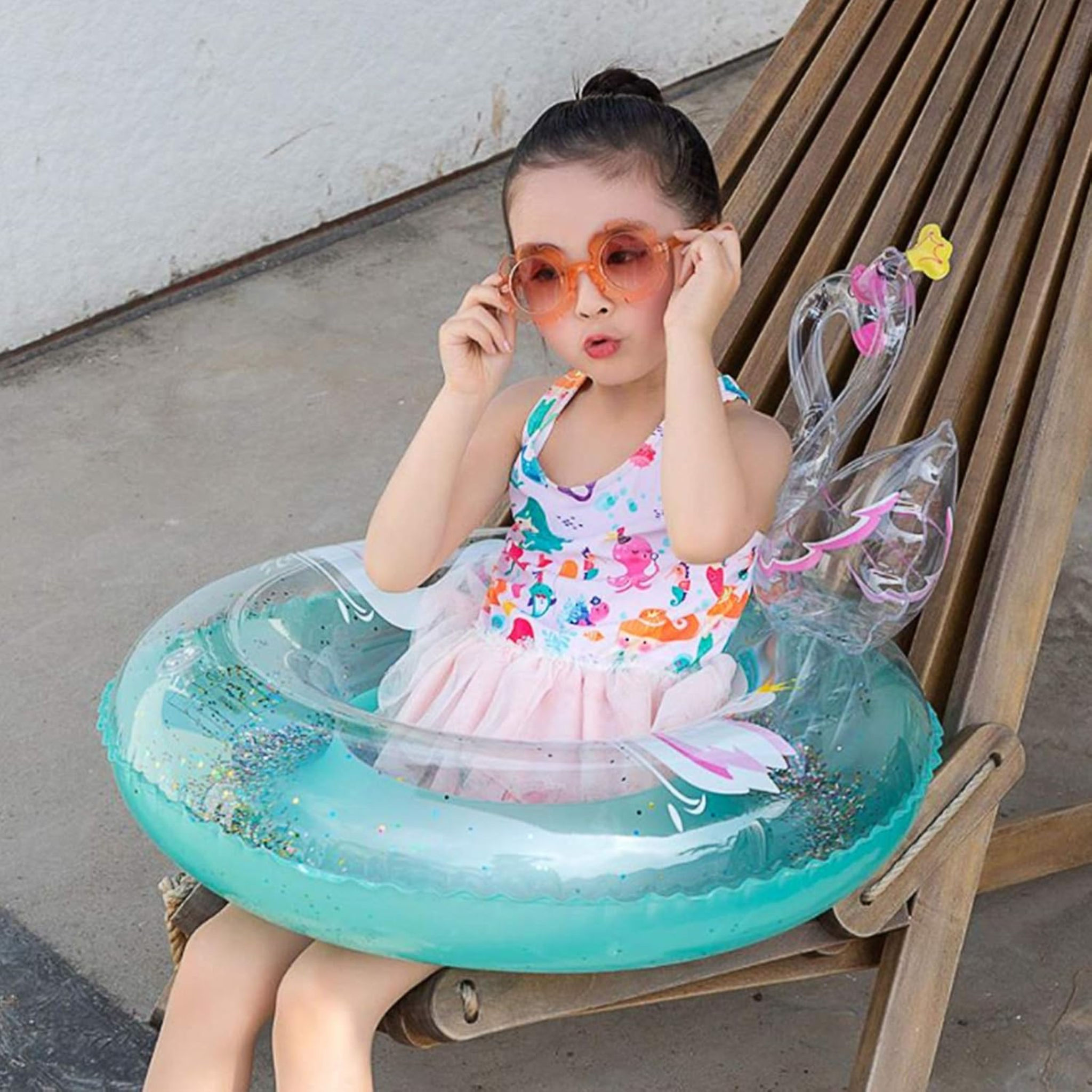 Swim Ring for Children, Inflatable Swimming Pool Float for Kids