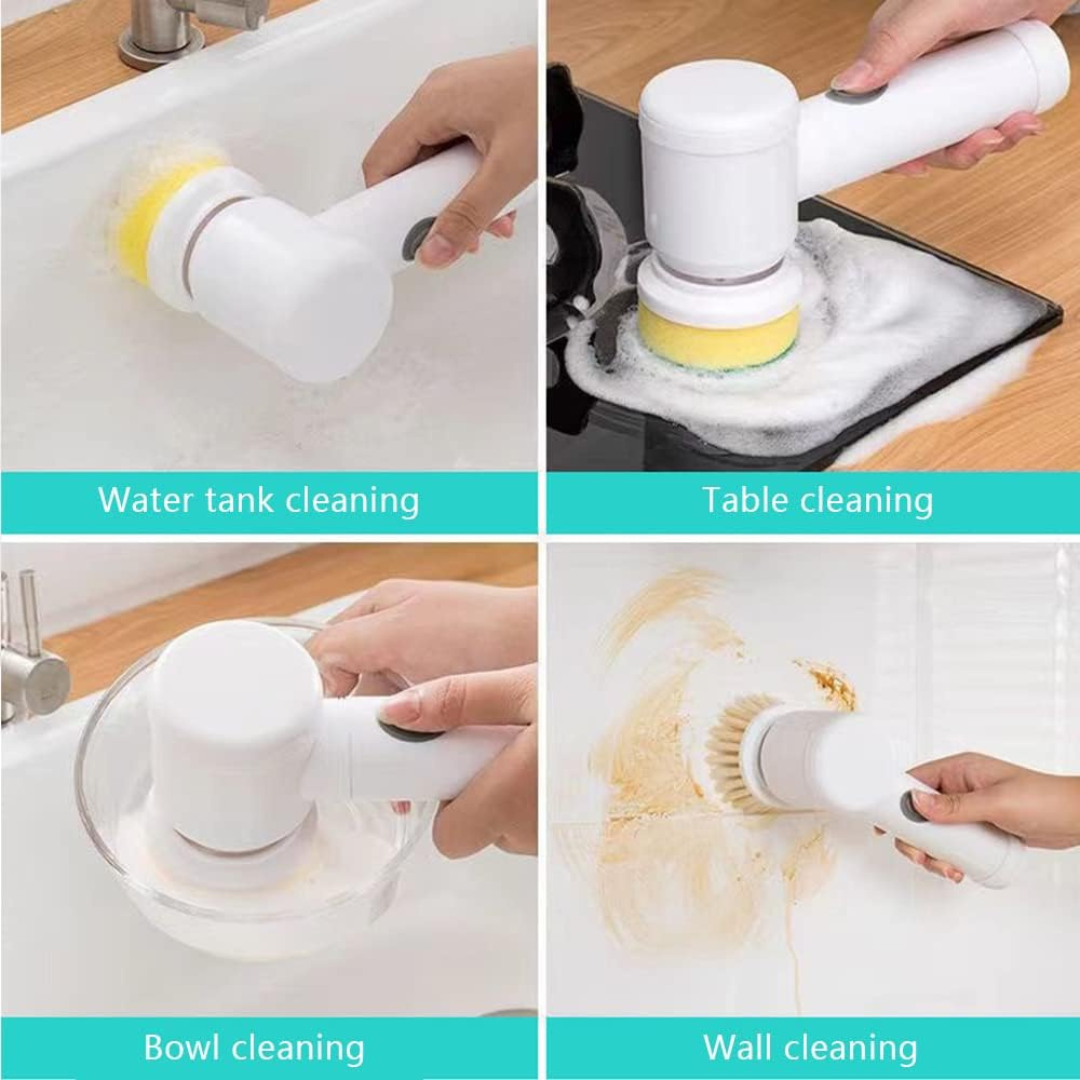 Multi Purpose Cordless Handheld Cleaning Spin Scrubber