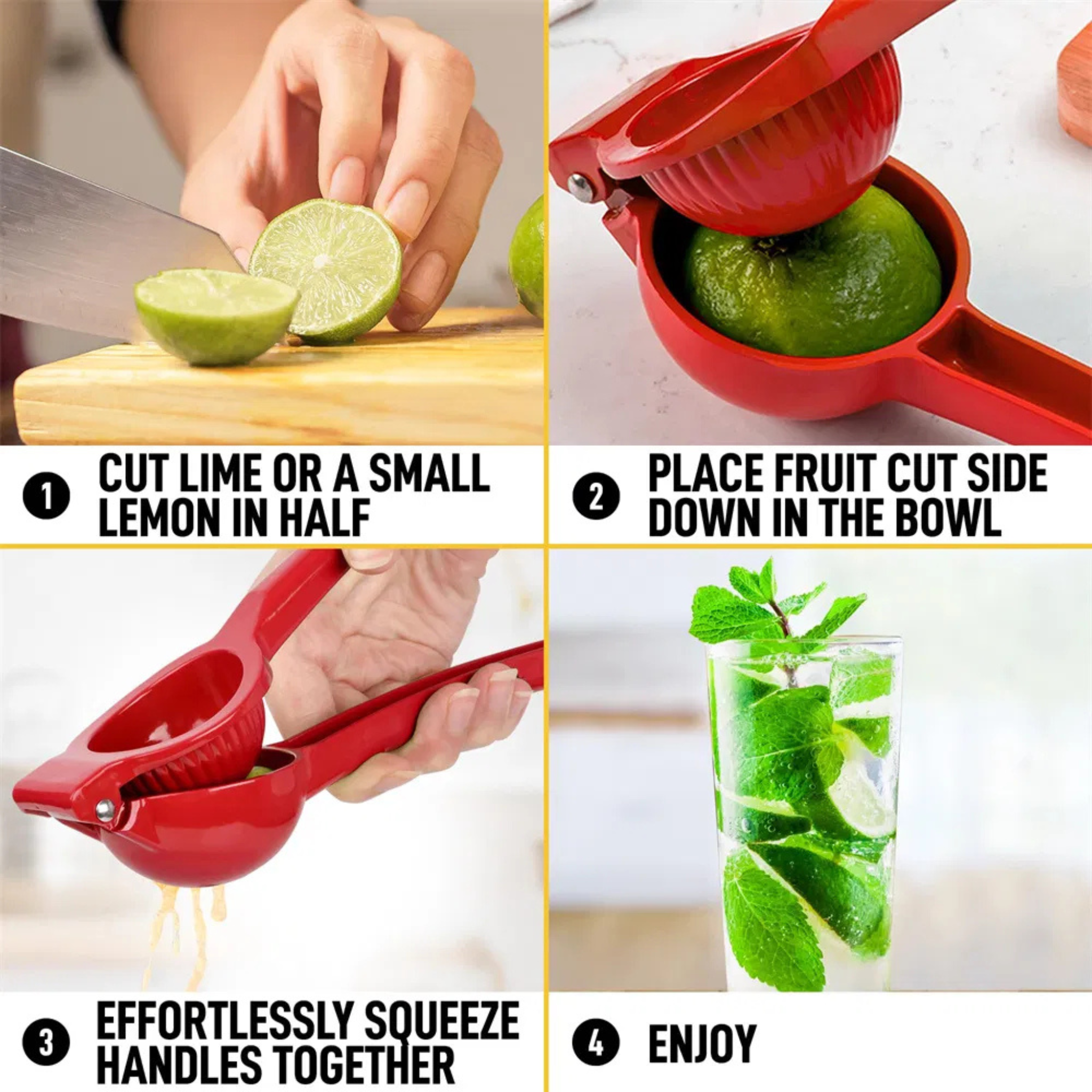 Handheld Manual Metal Lemon & Citrus Squeezer