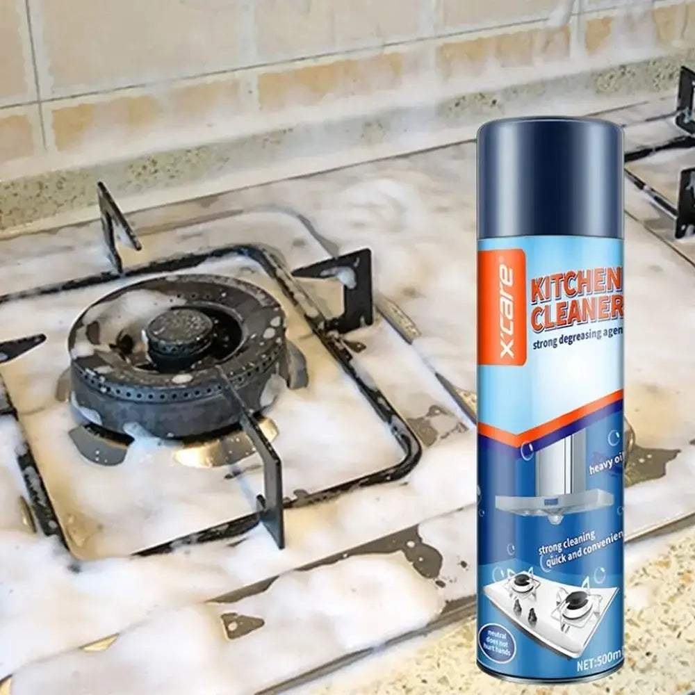 Kitchen Cleaner Spray - Grease & Oil Remover Foam Spray