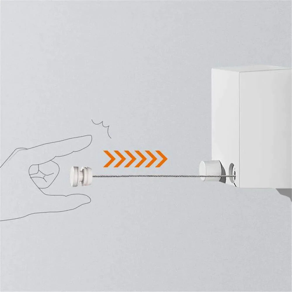 Retractable Metal Wire Indoor Clothes Drying Hanger Clothesline