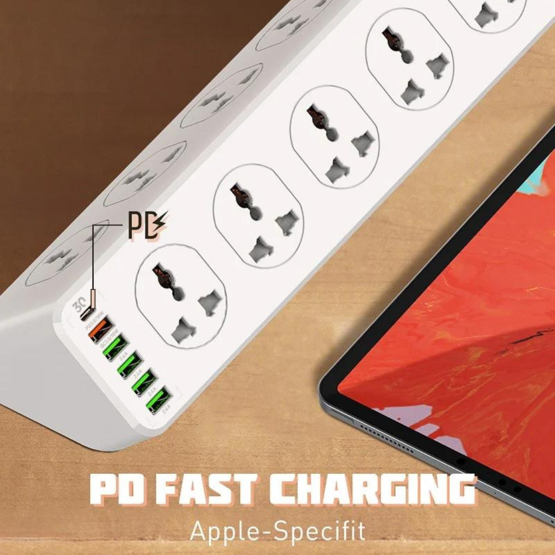Extension Cable - LDNIO Power Strip SC10610 30W PD Port