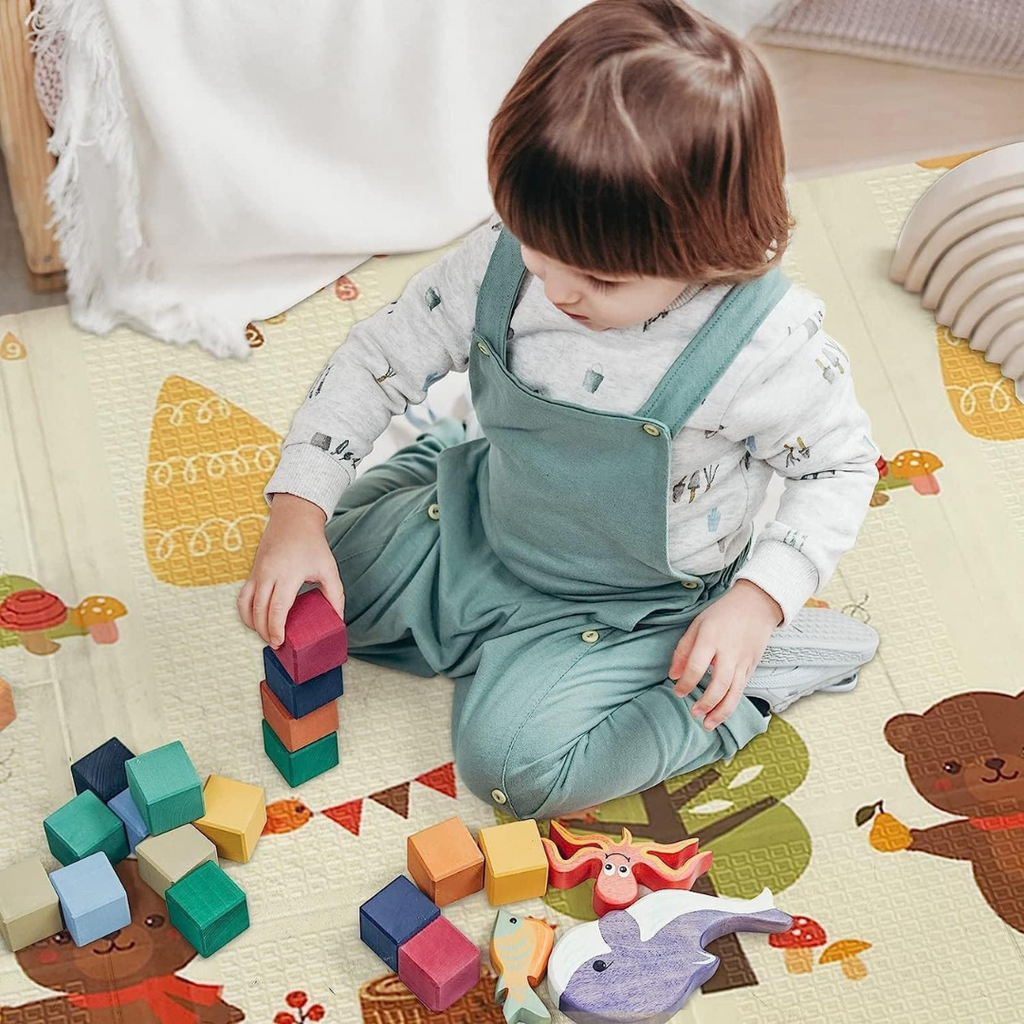 Baby Play Mat, Folding Baby Crawling Two Sided Play Mat