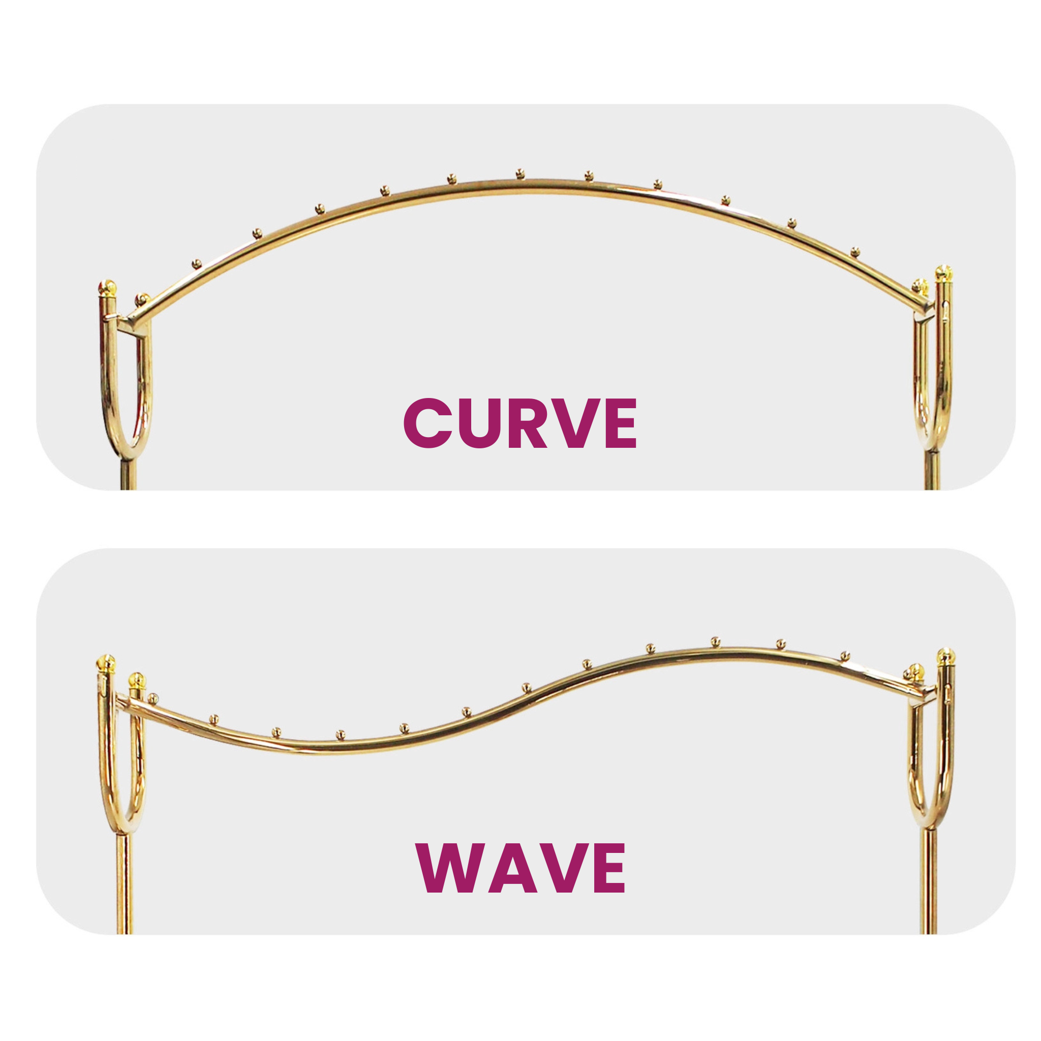 Heavy Duty Garment Display Racks for Shops & Boutique - Chrome Plated Clothes Hanging Rack