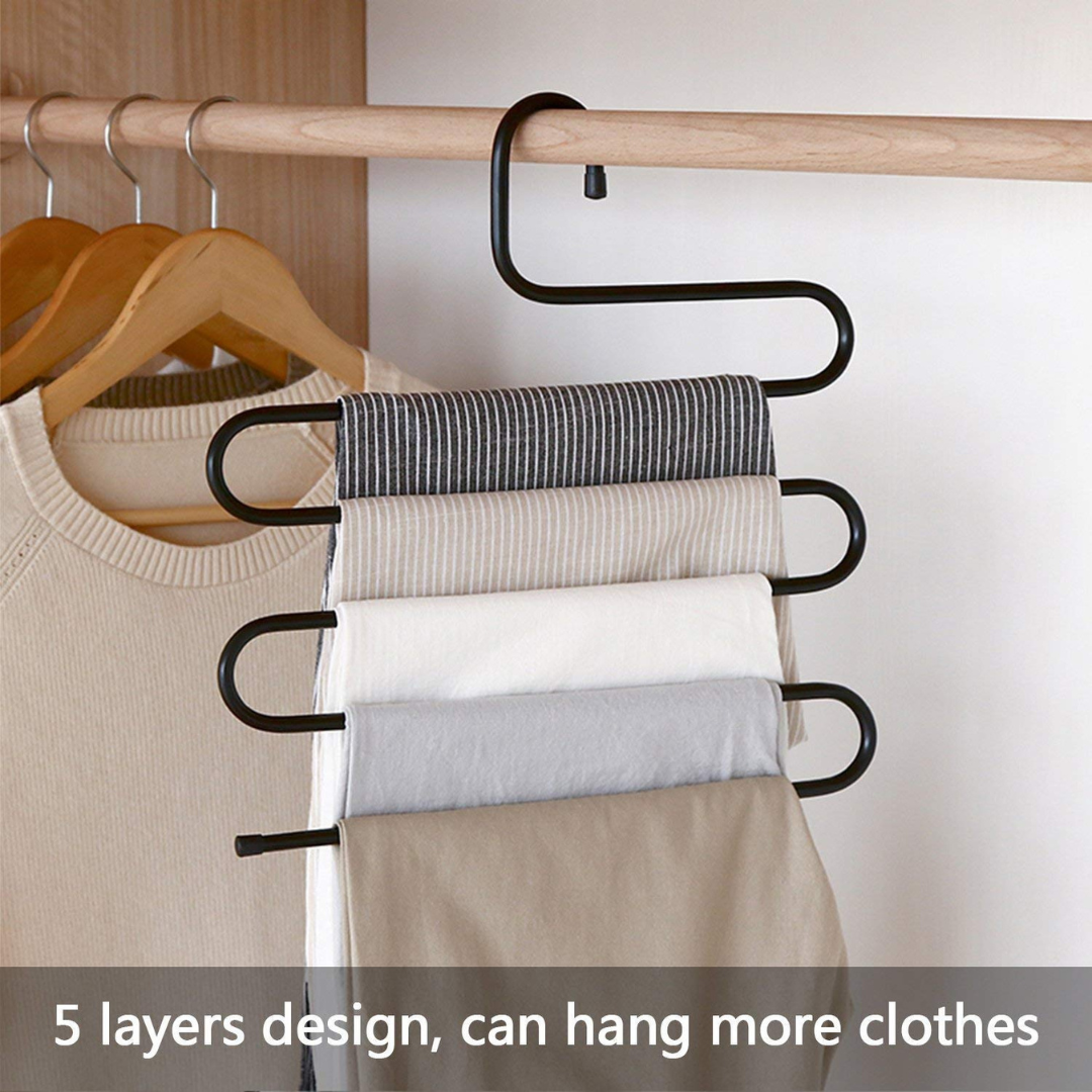 Multi-functional Space Saving Pants Hanger Rack