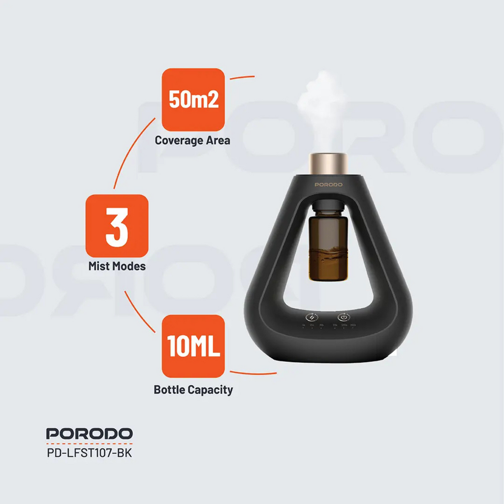 Porodo Lifestyle Aroma Sphere Waterless Diffuser - Hygienic Aroma Diffusion