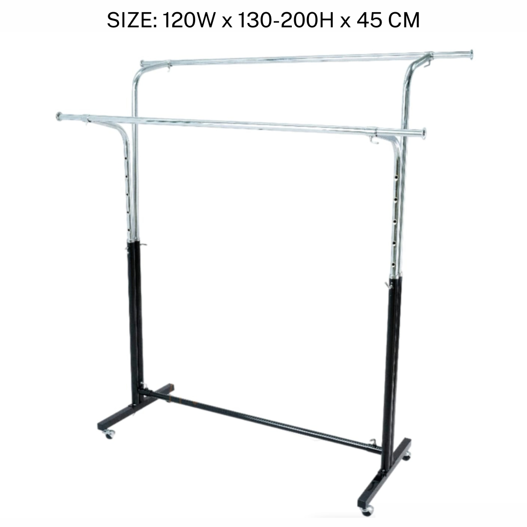 Heavy Duty Garment Display Racks for Shops & Boutique - Chrome Plated Clothes Hanging Rack