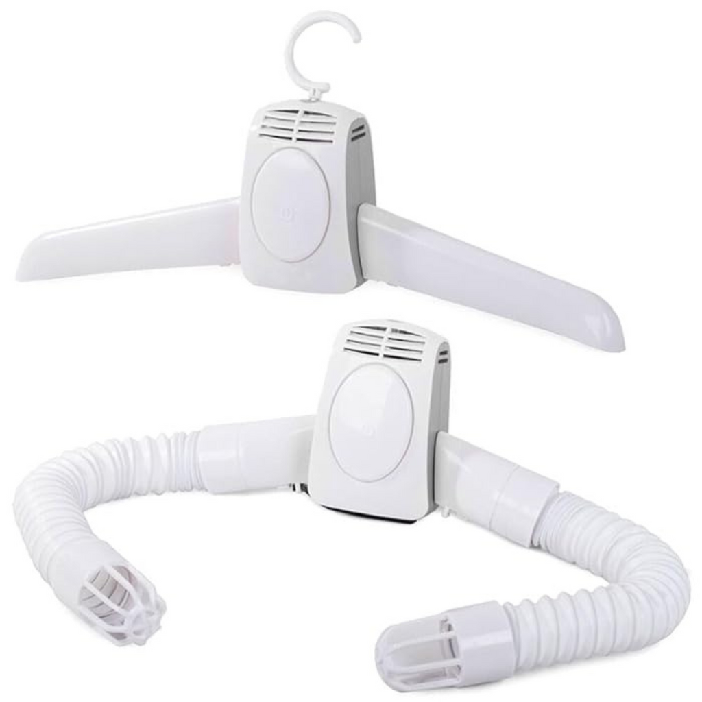 Umate Portable Electric Clothes Drying Hanger with Shoes Dryer