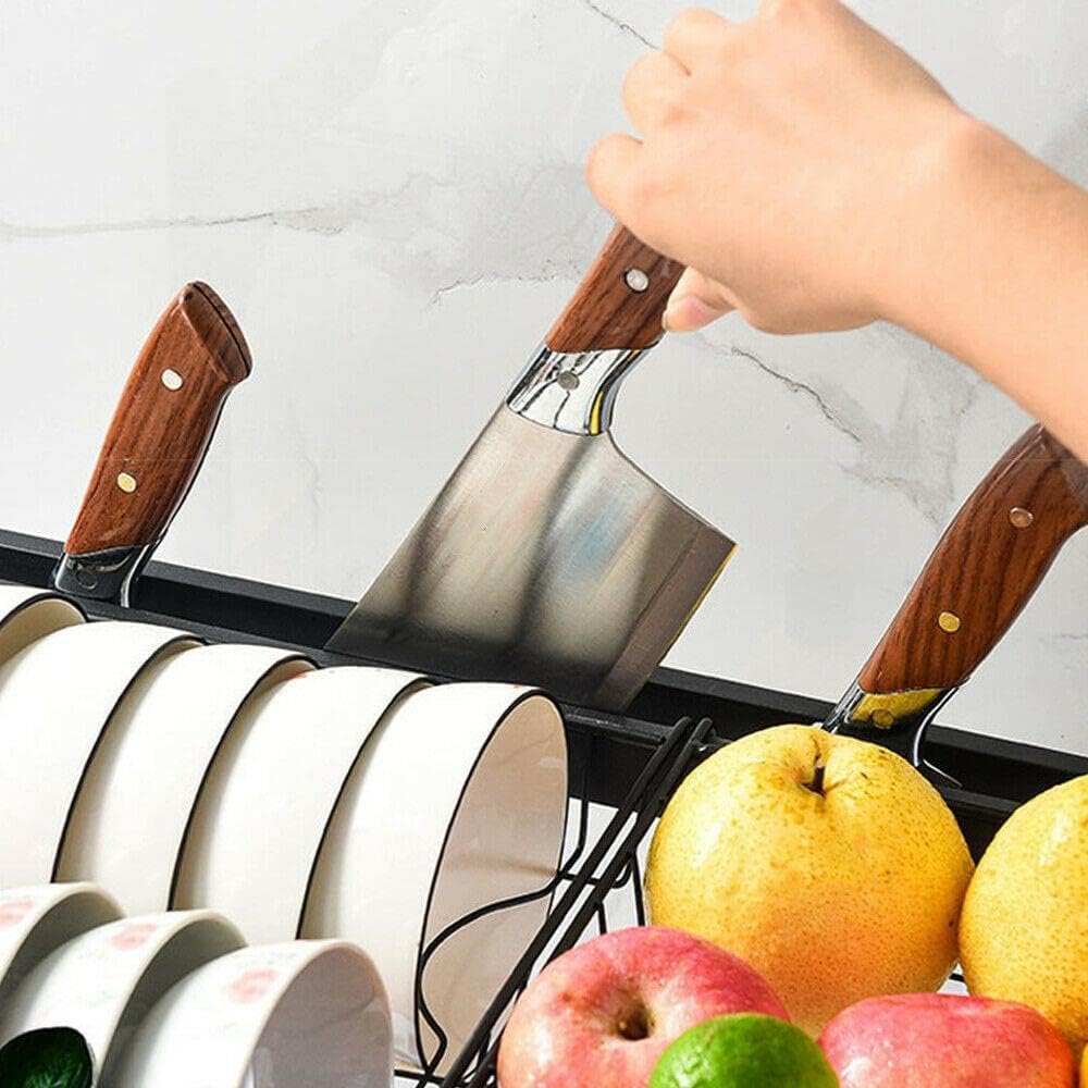 2 Tier Kitchen Over Sink Rack - Stainless Steel Dish Drying Storage Rack
