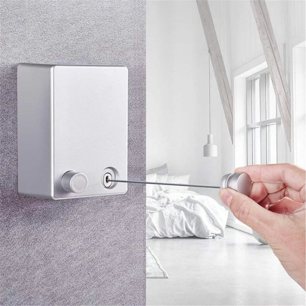 Retractable Metal Wire Indoor Clothes Drying Hanger Clothesline