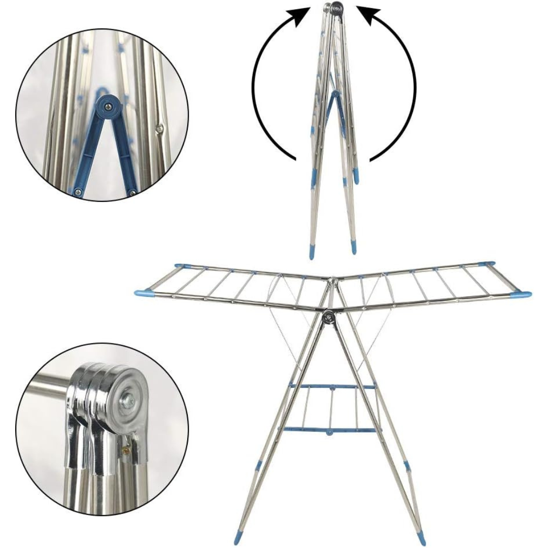 Full Body Stainless Steel Heavy Duty Clothes Airer Drying Rack