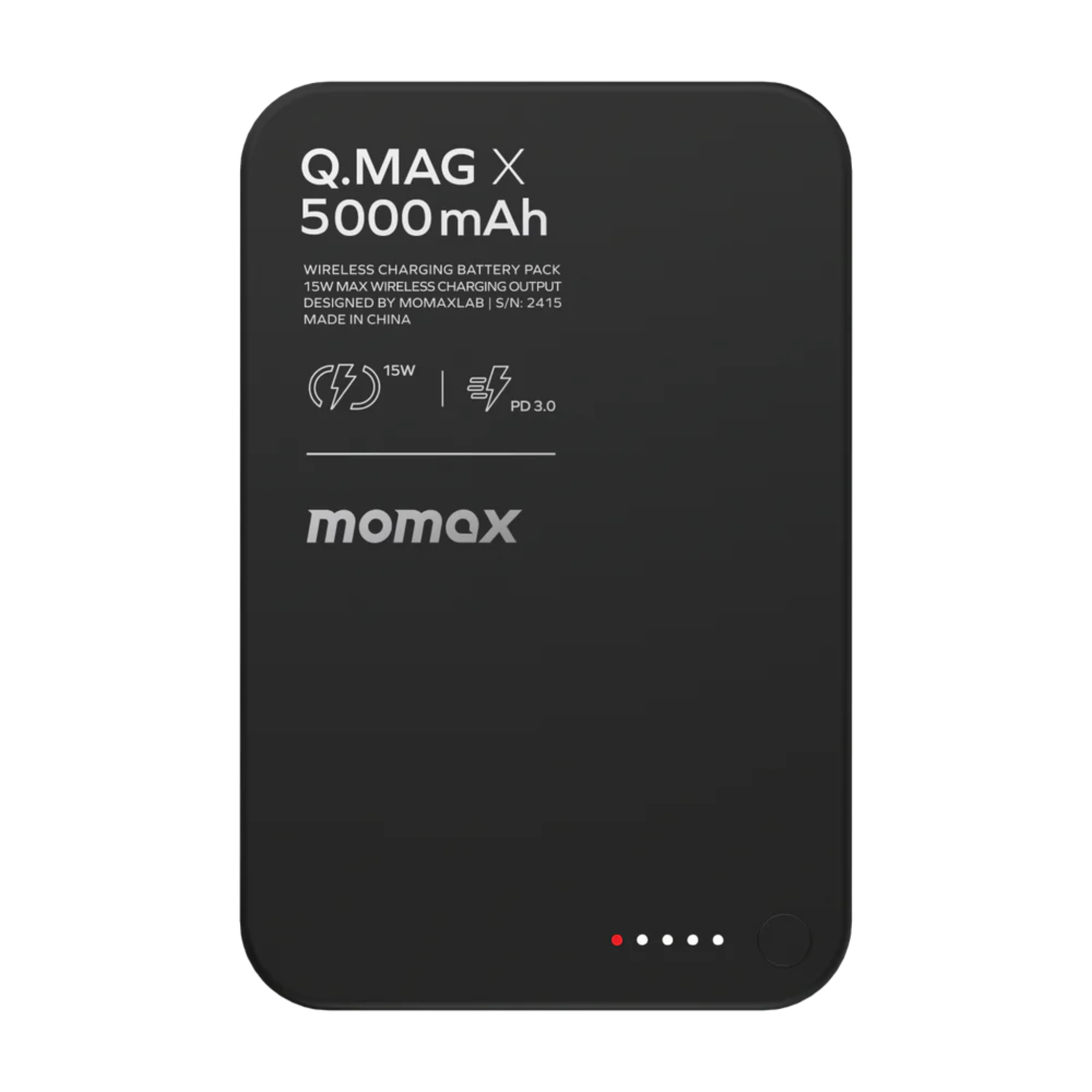 Momax Q.Mag X 5000mAh Gen2 Magnetic Wireless Power Bank