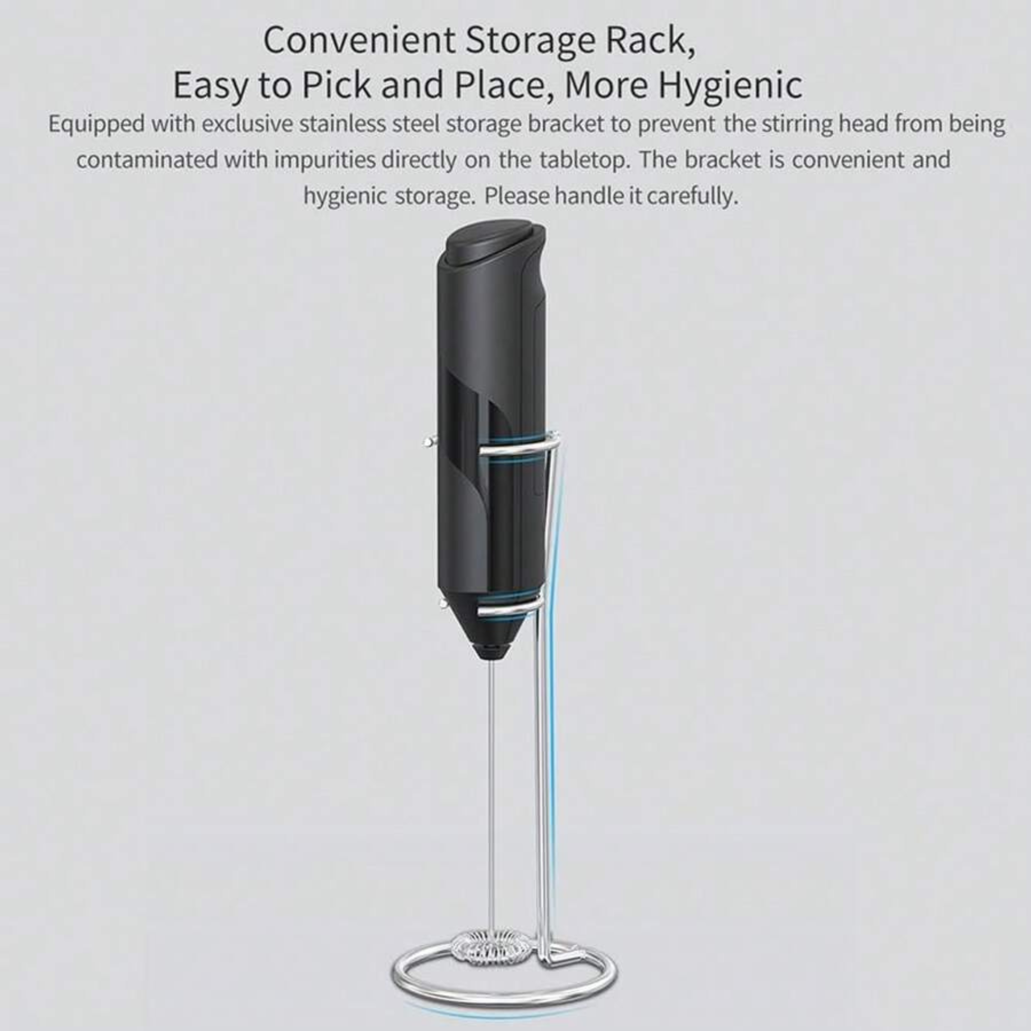 Electric Milk Frother - Handheld Automatic Coffee Stirrer