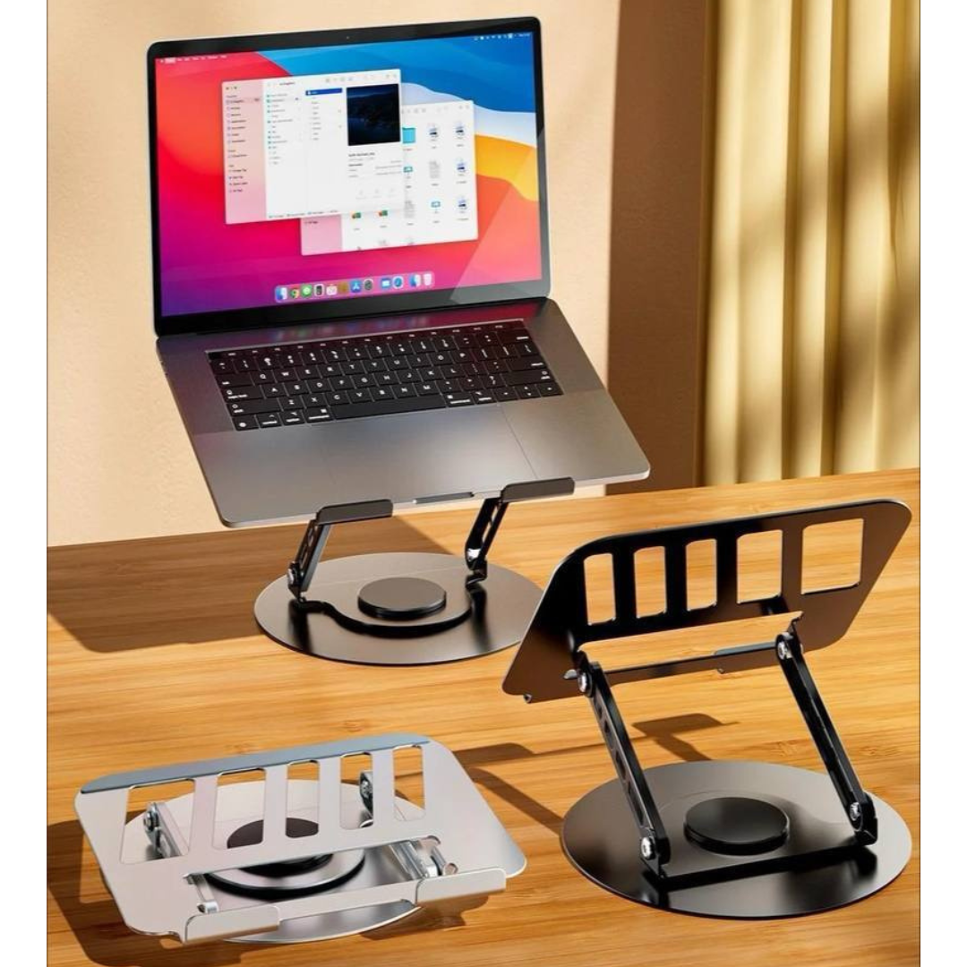 Heavy Duty Laptop Stand - 360° Rotating Foldable and Adjustable