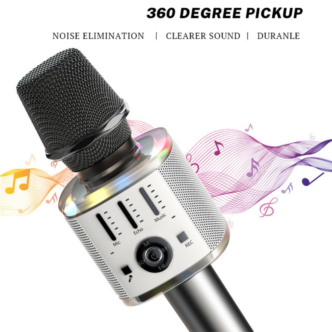 Yesido Wireless Bluetooth Karaoke Microphone with Speaker