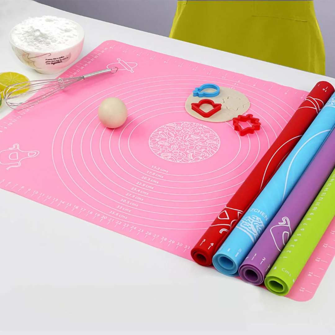 Non-stick Silicone Dough Mat, Kneading Rolling Baking Mat [45x60cm]