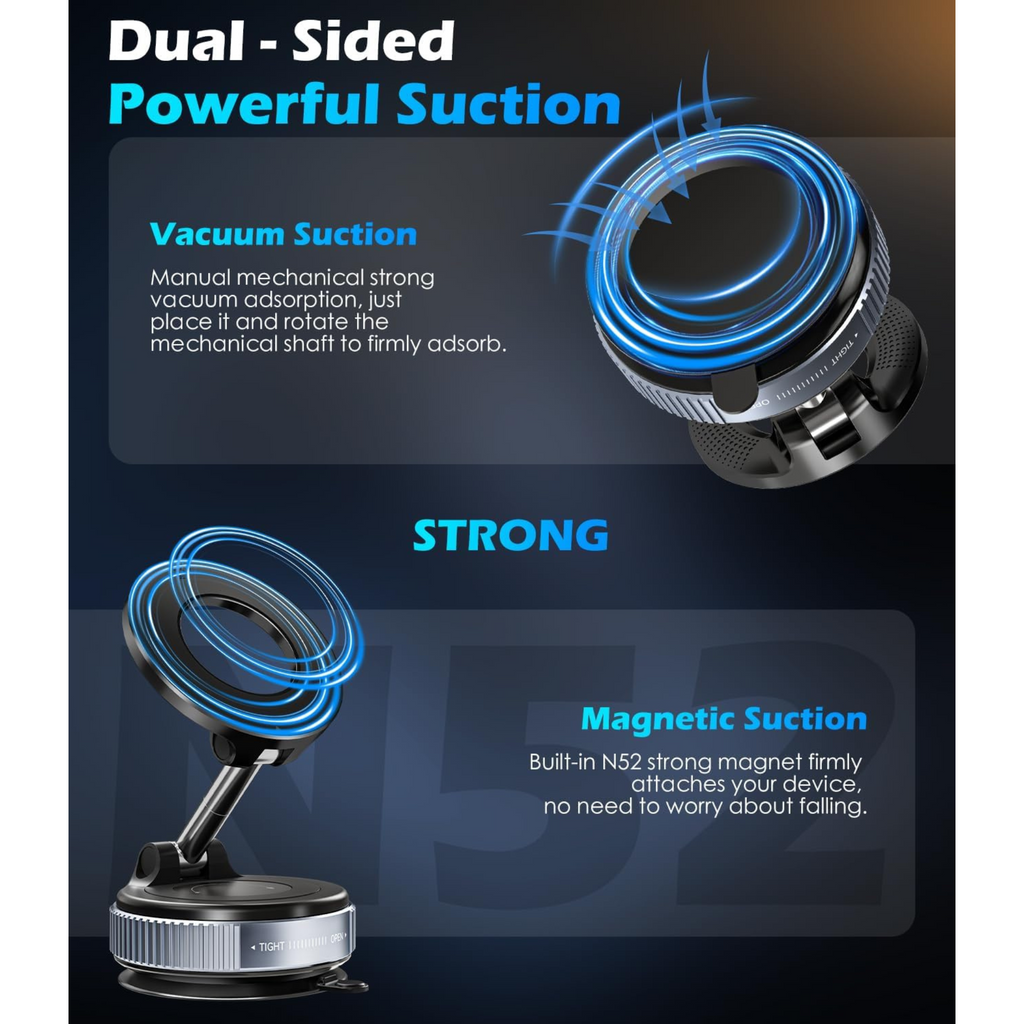 Vacuum Suction Magnetic Phone Holder Mobile Mount K007