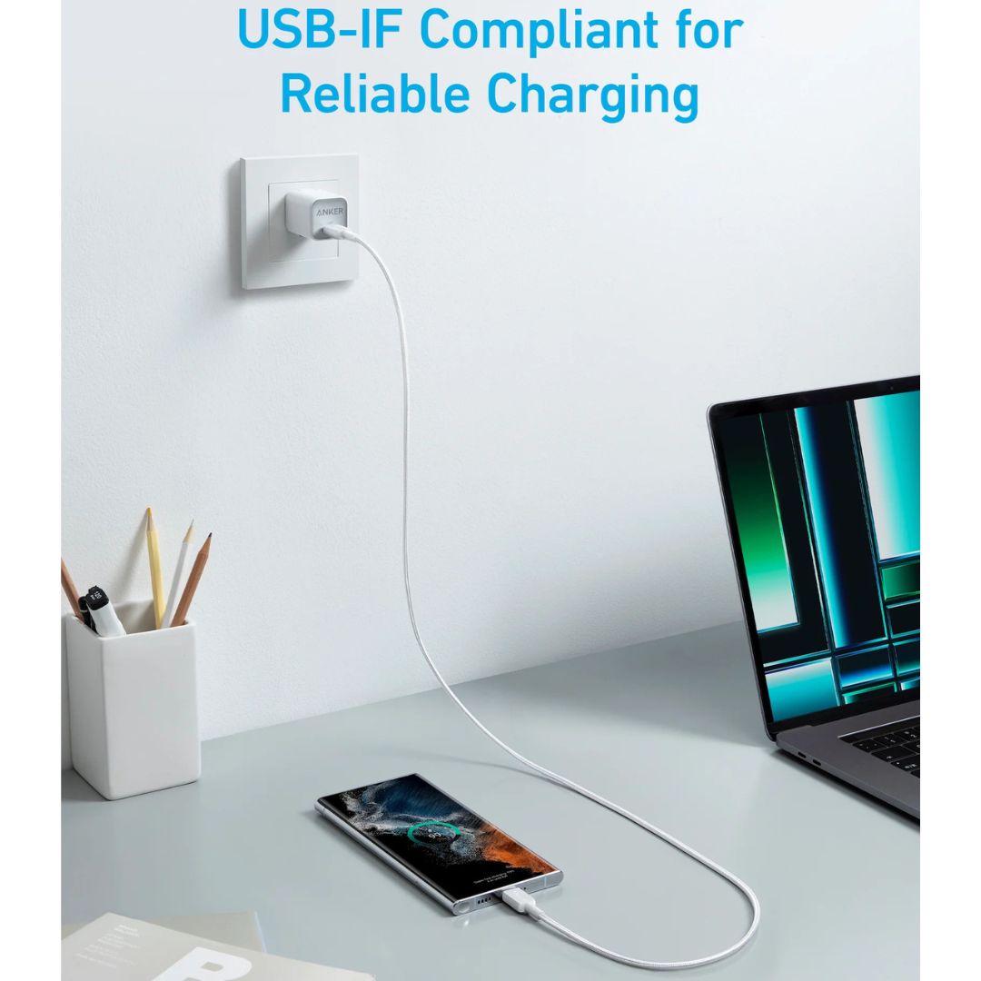 Anker 322 USB C to USB C Cable (3ft Braided)