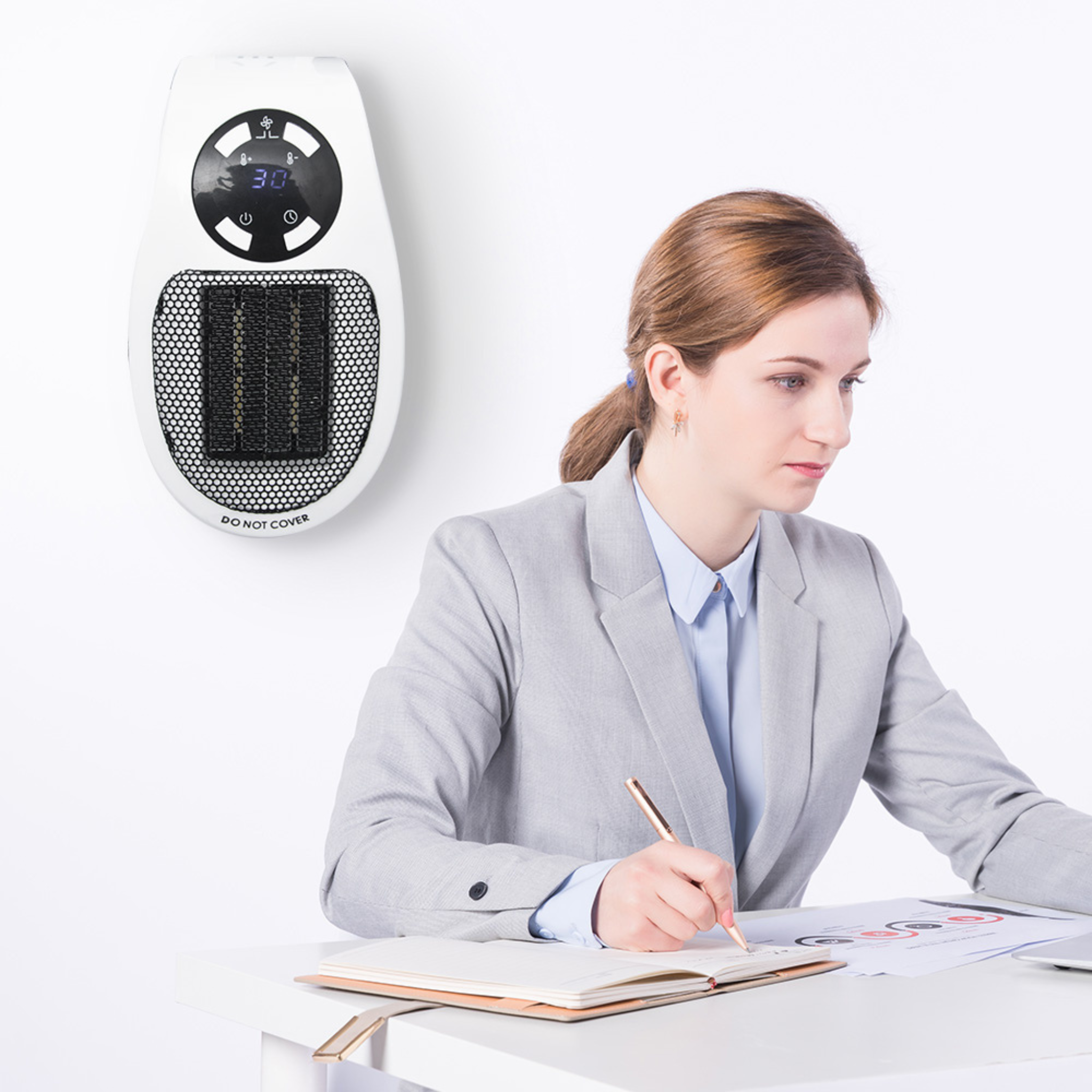 500W Portable Electric Mini Heater with Timer & Over Heating Protection