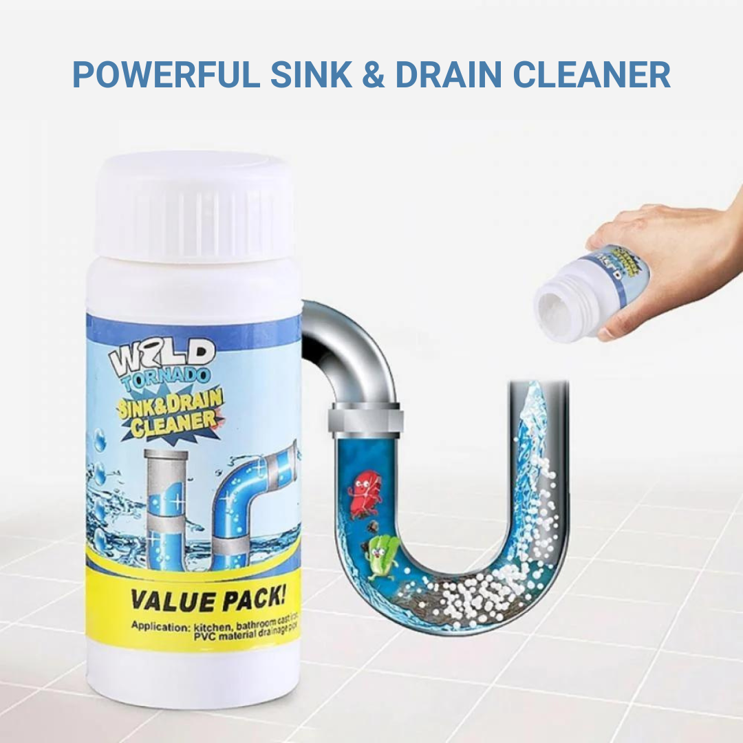 Sink and Drain Cleaner - High Efficiency Clog Remover for Drainage Path