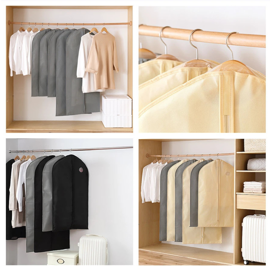 Hanging Garment Bags, Dustproof Clothes Cover with Zipper