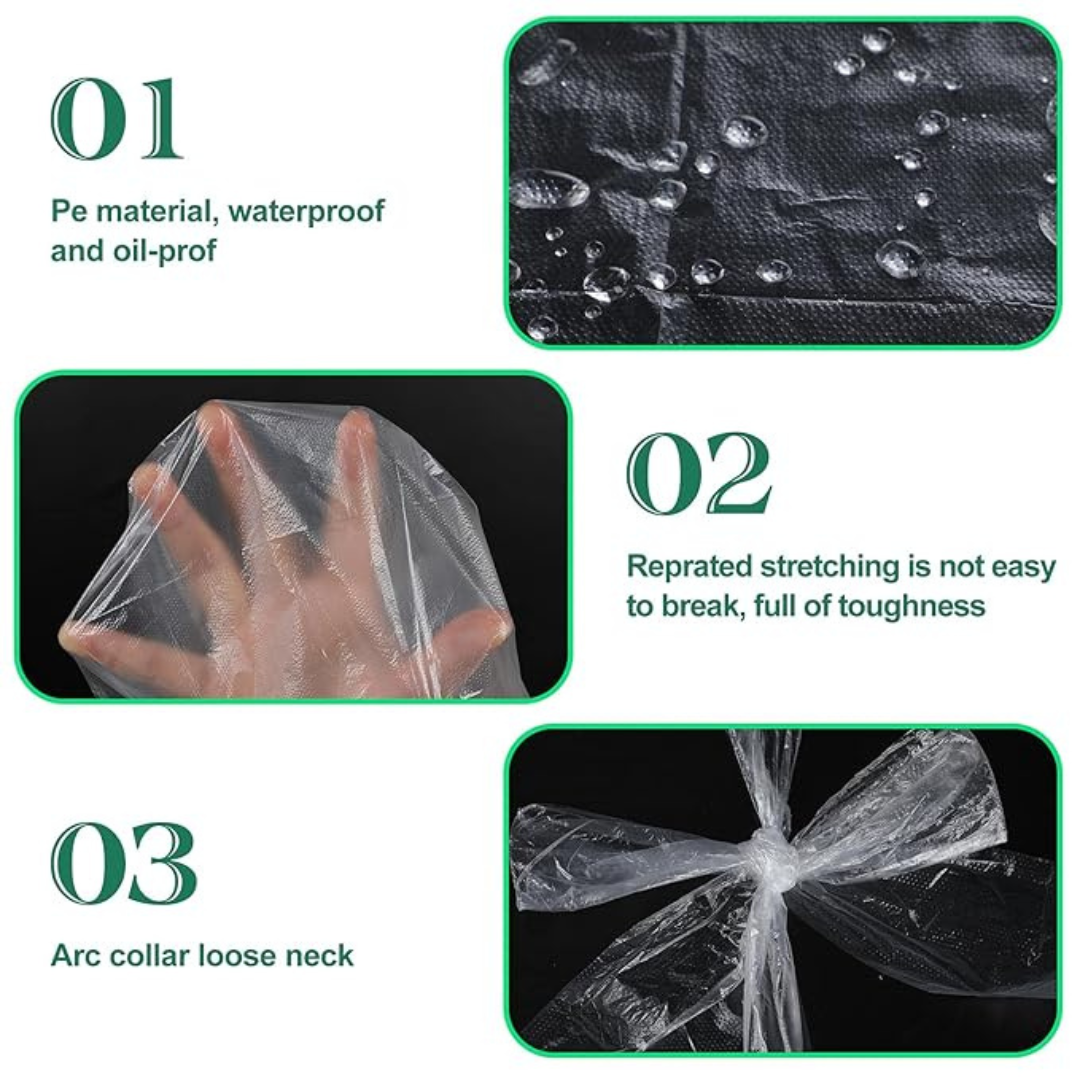 Waterproof Disposable Plastic Aprons for Kitchen 50pcs/Pack