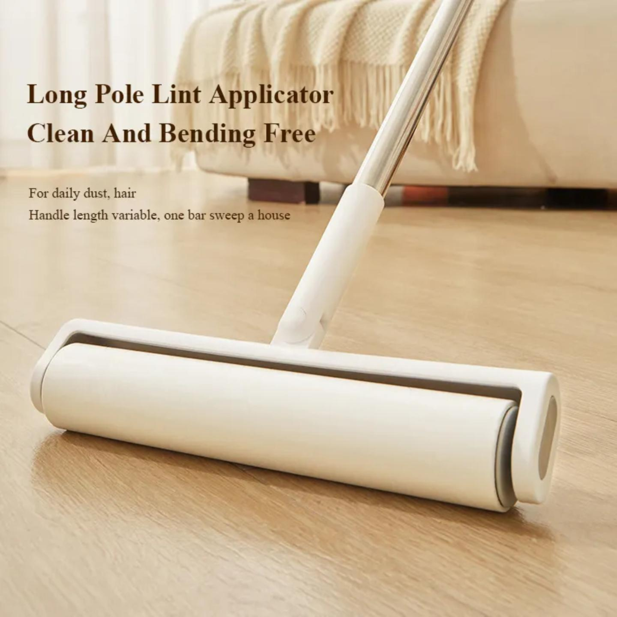 Ecoco Lint and Dust Remover with Long Handle
