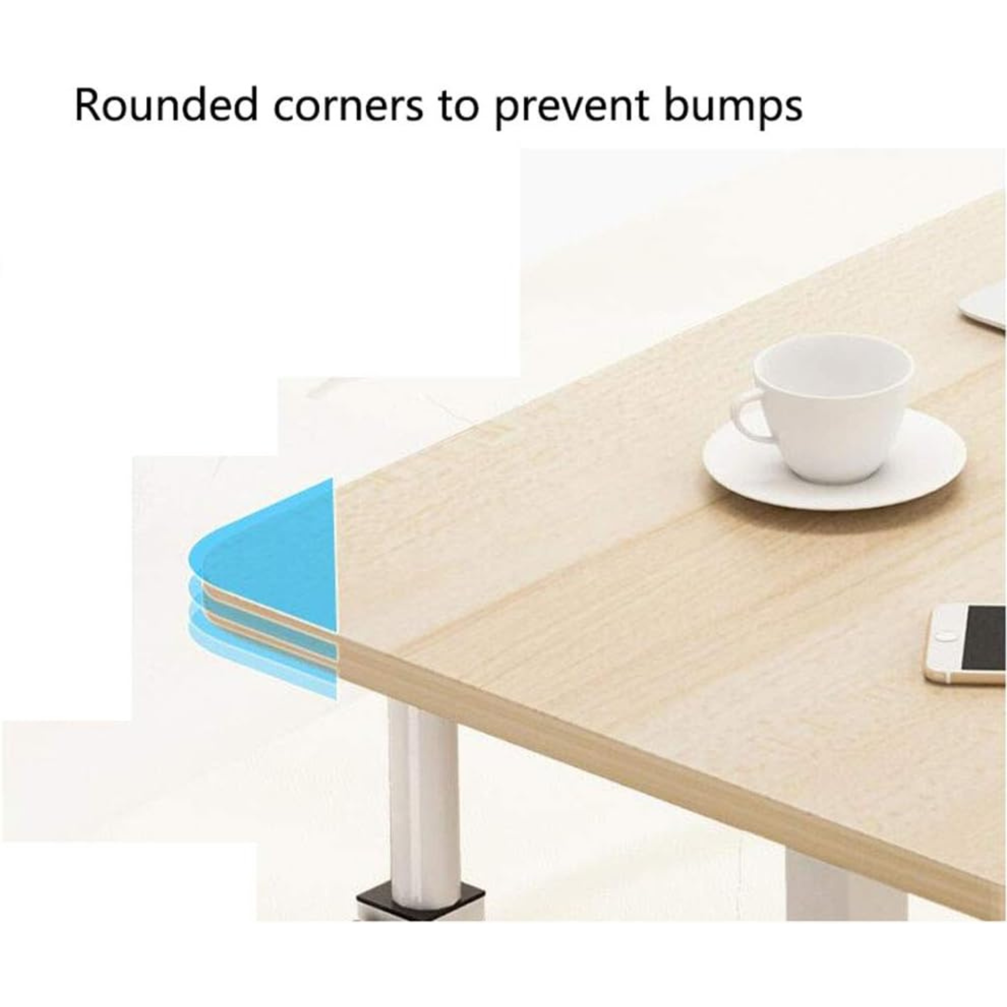 Bedside Laptop Table with Keyboard Tray, Storage Shelf and Wheels