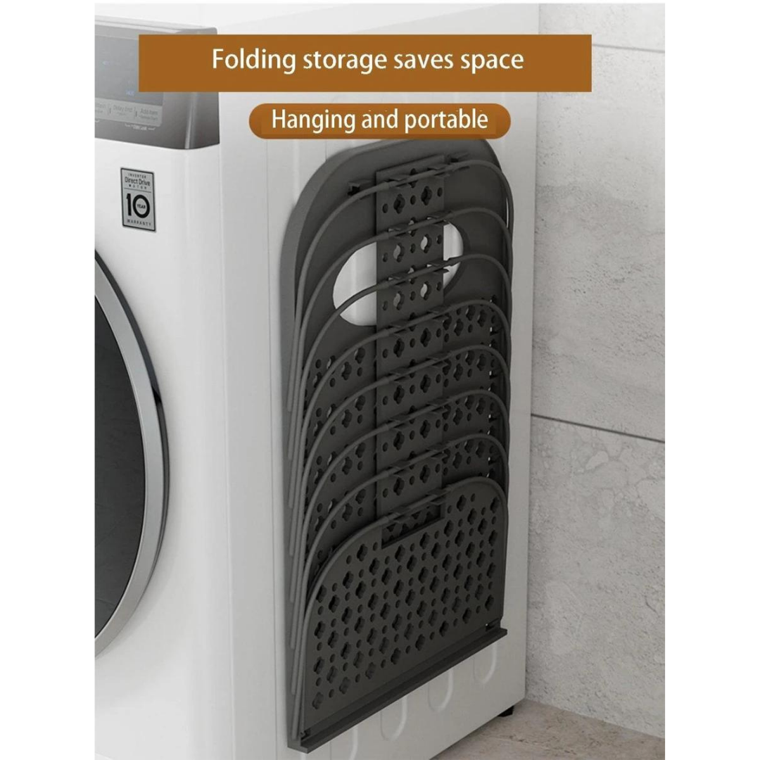 Wall Hanging Foldable Laundry Clothes Storage Basket Organizer Bin
